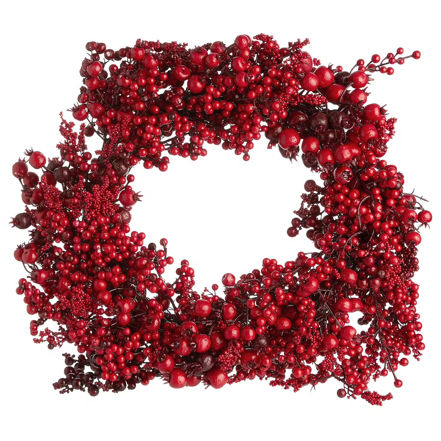 FLORISTA Beerenkranz Mixed Berries - Eisen / Polyester PVC - Rot
