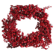FLORISTA Beerenkranz Mixed Berries - Eisen / Polyester PVC - Rot