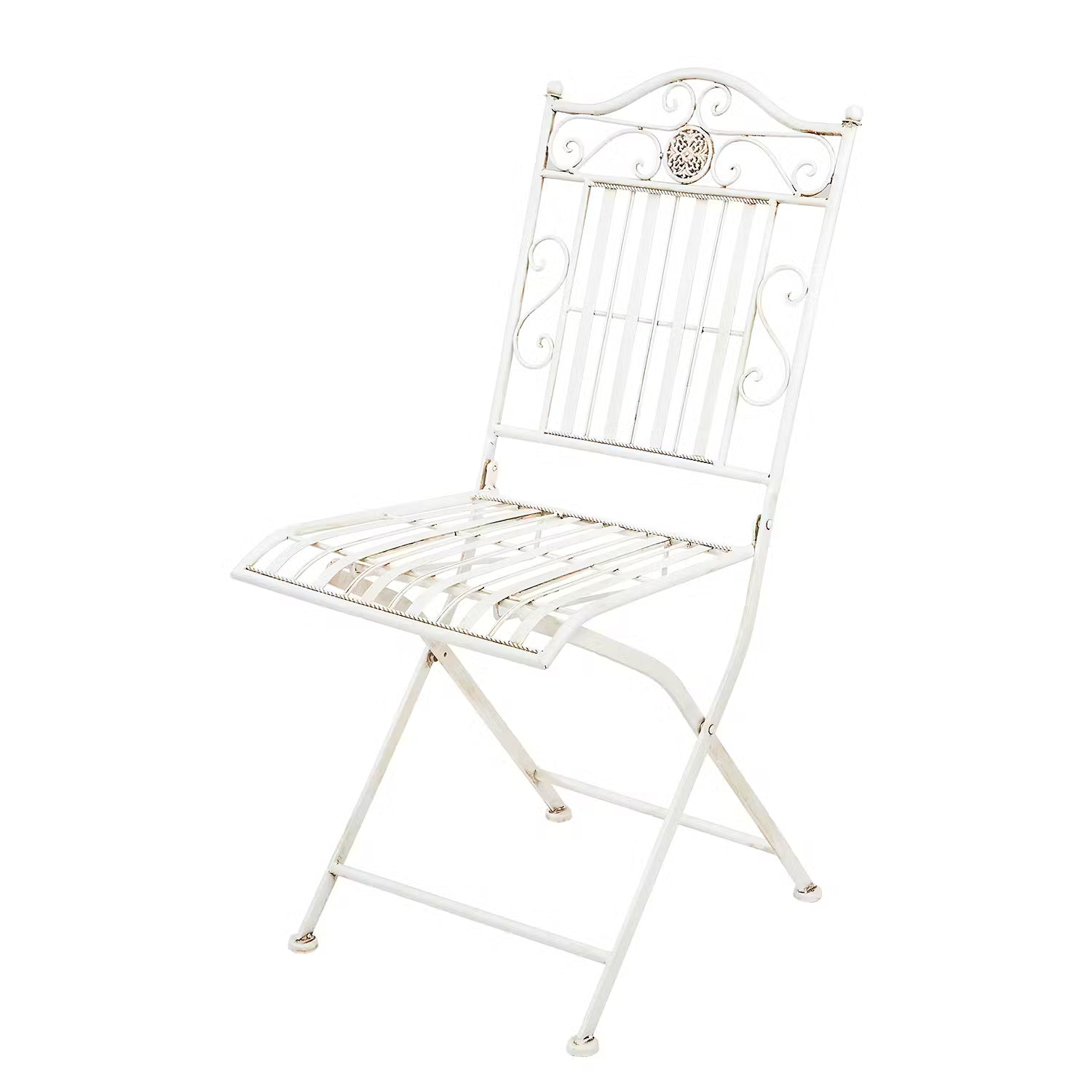 TERRACE HILL Gartenessgruppe 3-tlg. - Eisen - Creme