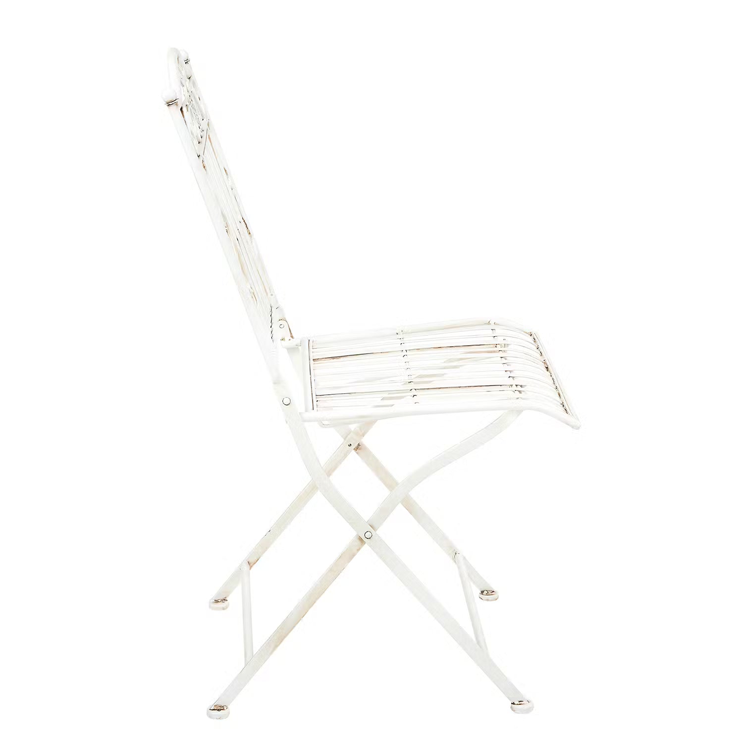 TERRACE HILL Gartenessgruppe 3-tlg. - Eisen - Creme