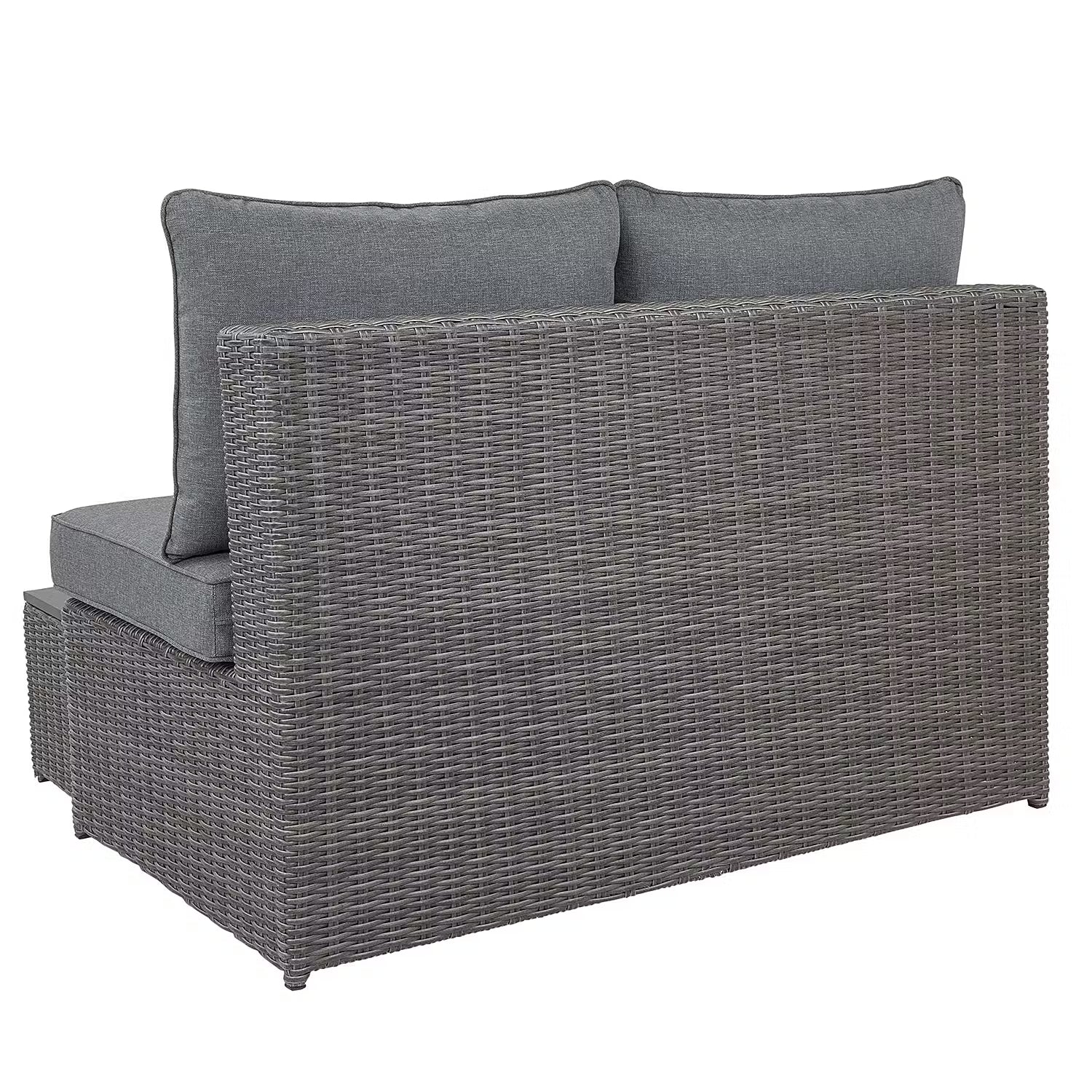 BLOCK PARTY Loungesofa - Aluminium / Polyester - Dunkelgrau