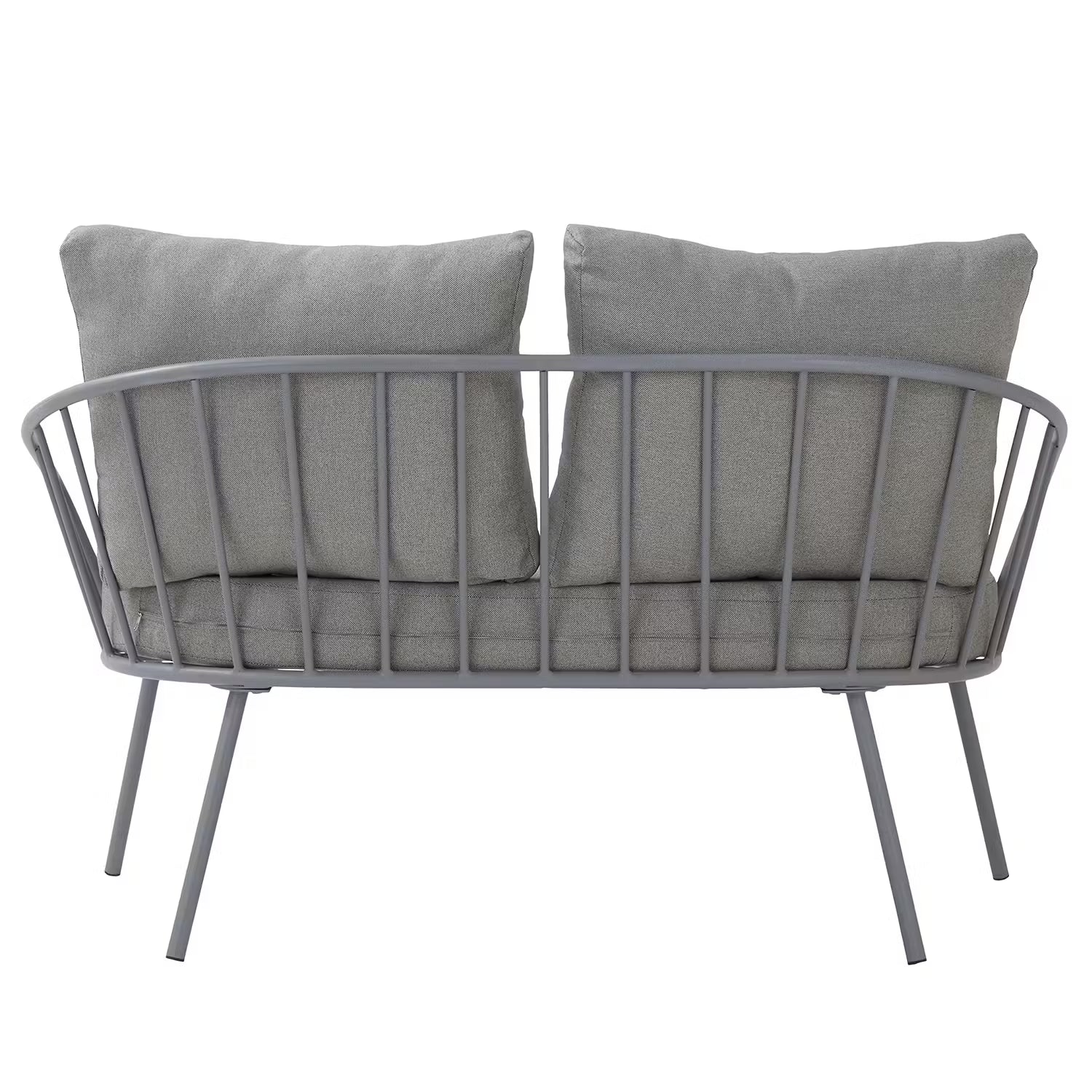 JUNTO Gartengruppe 4-tlg. - Stahl / Polyester - Grau