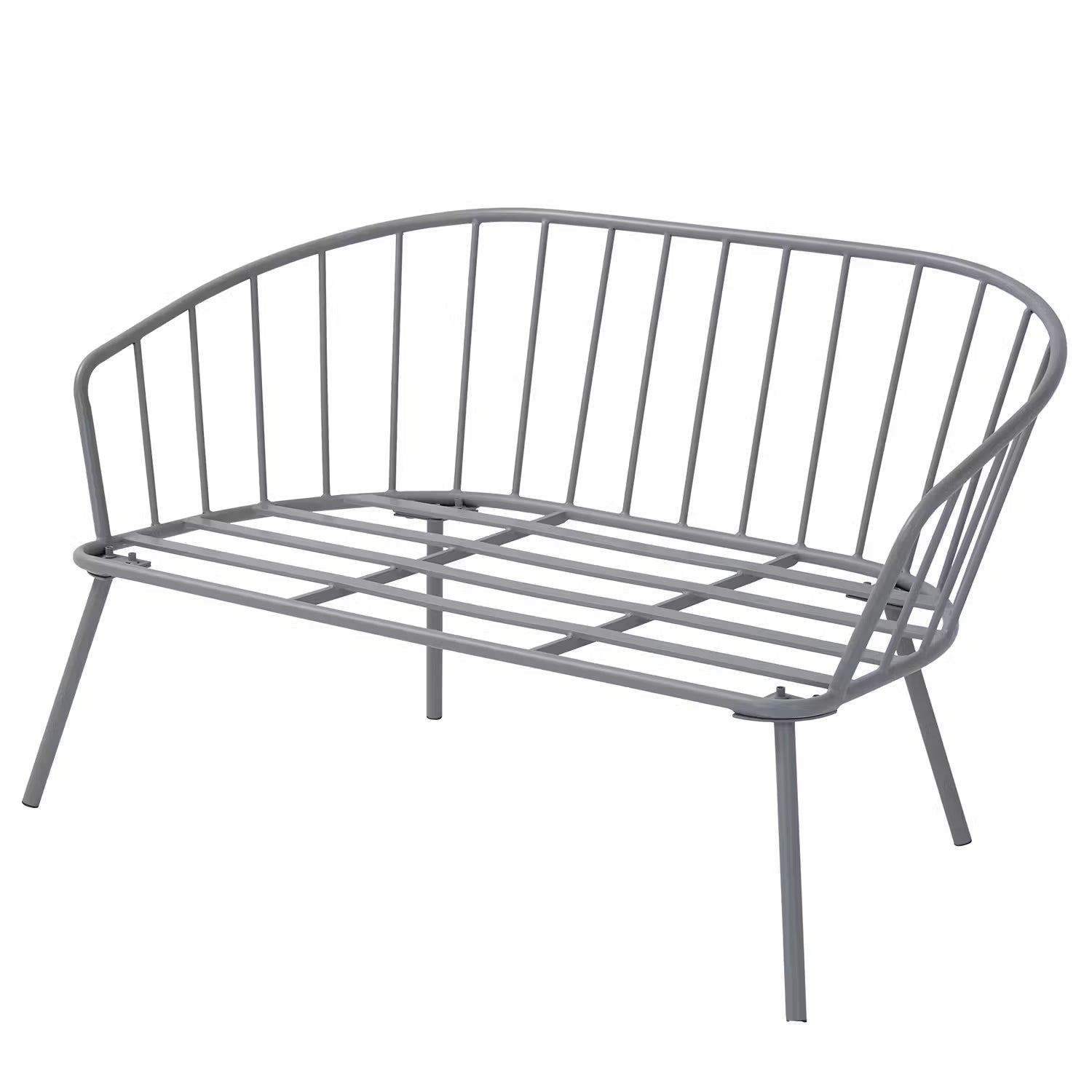 JUNTO Gartengruppe 4-tlg. - Stahl / Polyester - Grau