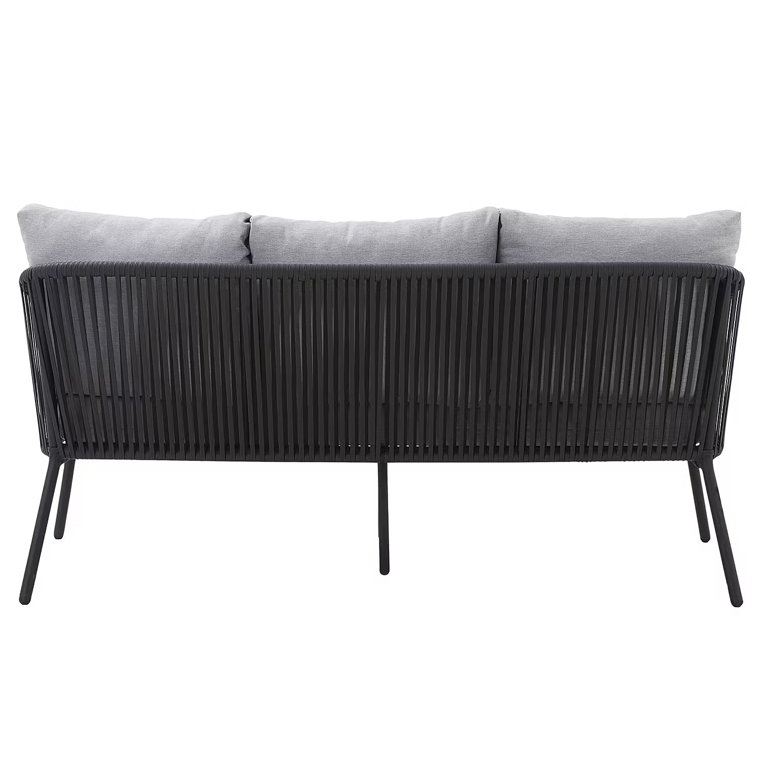 SLING TIME Loungeset 4-tlg. - Aluminium / Polyester - Anthrazit / Hellgrau