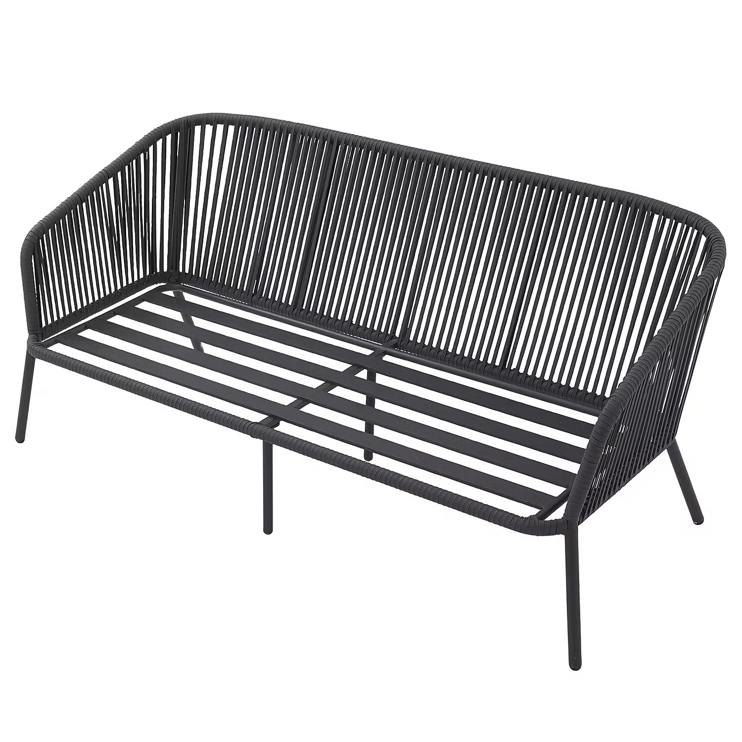 SLING TIME Loungeset 4-tlg. - Aluminium / Polyester - Anthrazit / Hellgrau