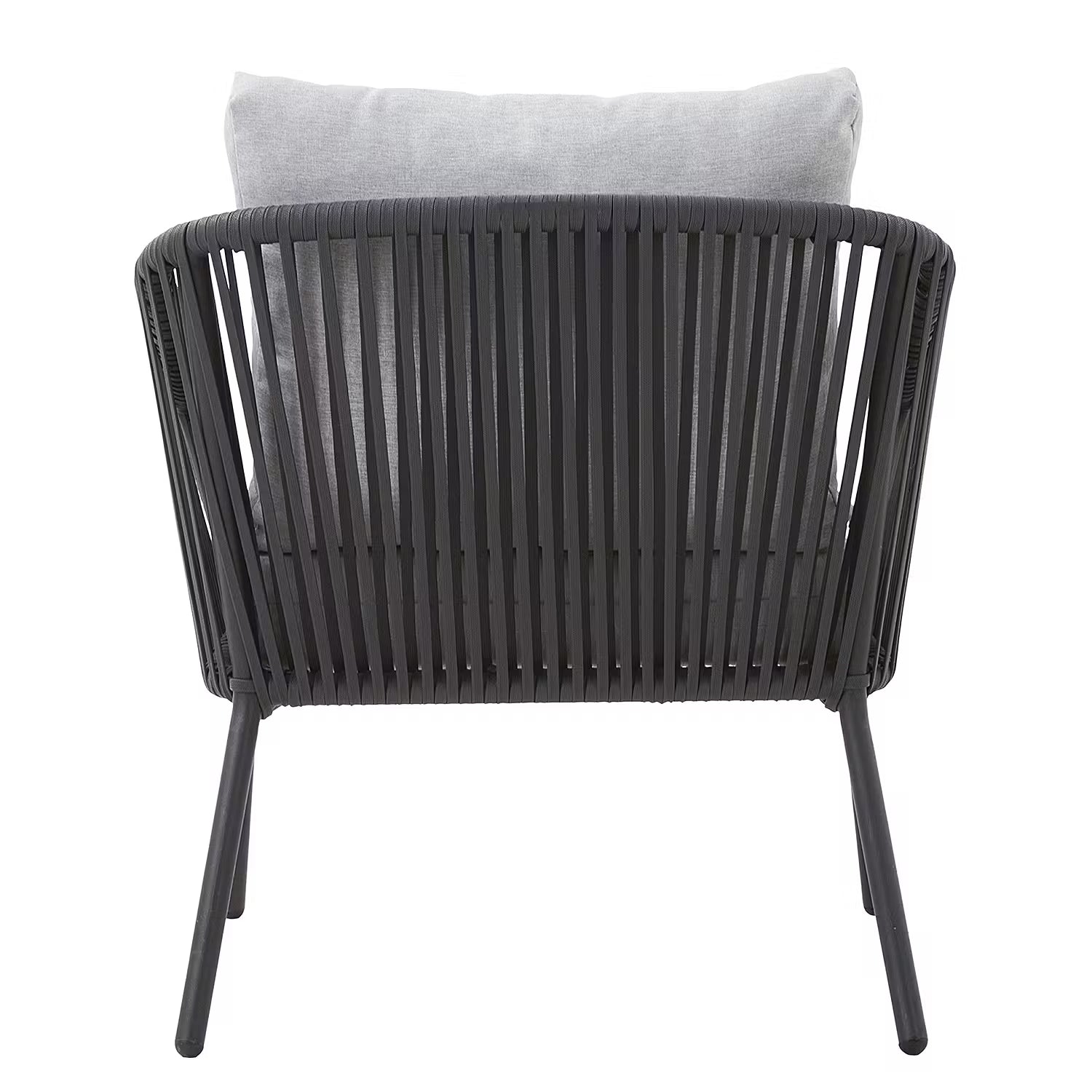SLING TIME Loungeset 4-tlg. - Aluminium / Polyester - Anthrazit / Hellgrau