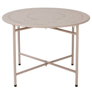 ASHLEY Gartentisch - Stahl - Beige