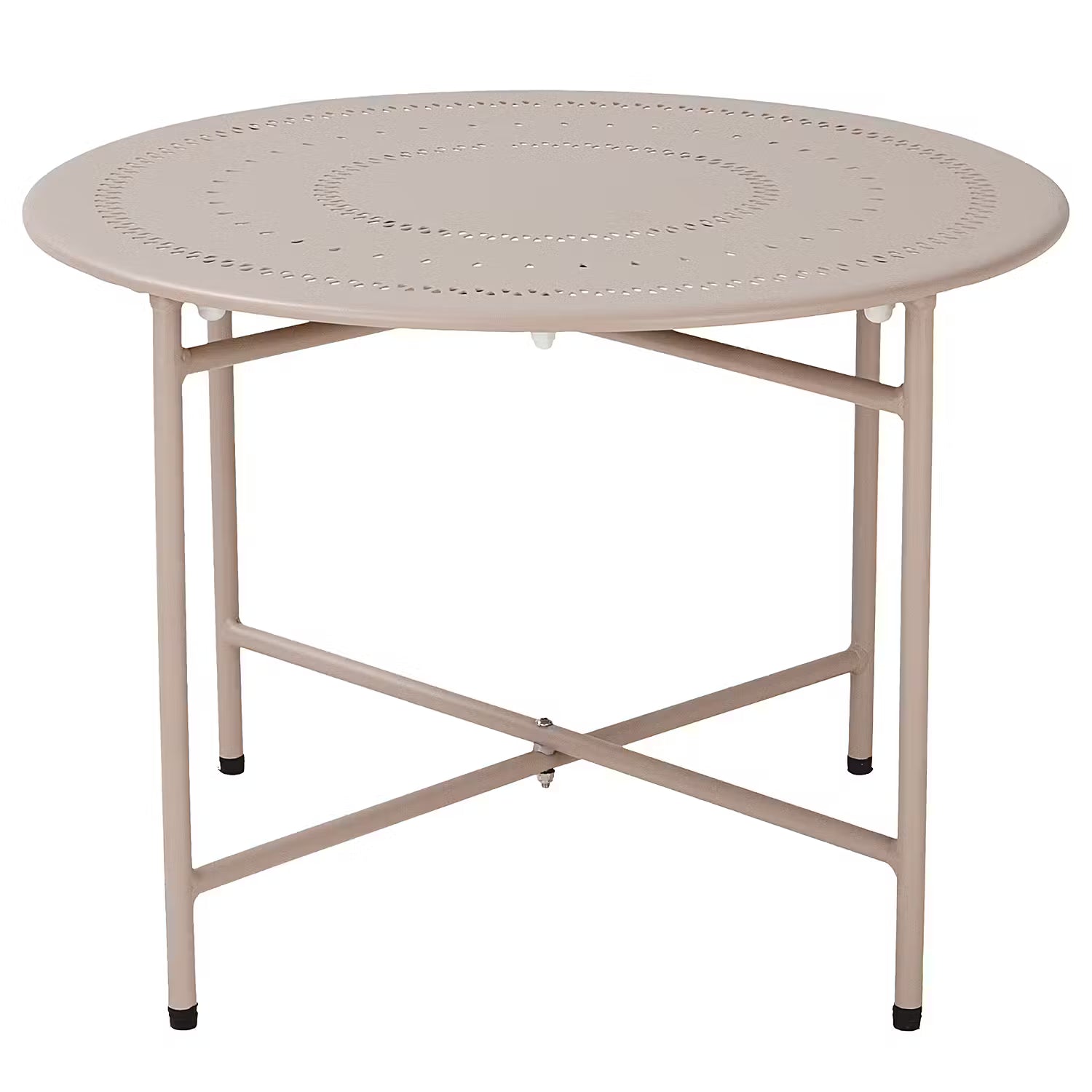 ASHLEY Gartentisch - Stahl - Beige