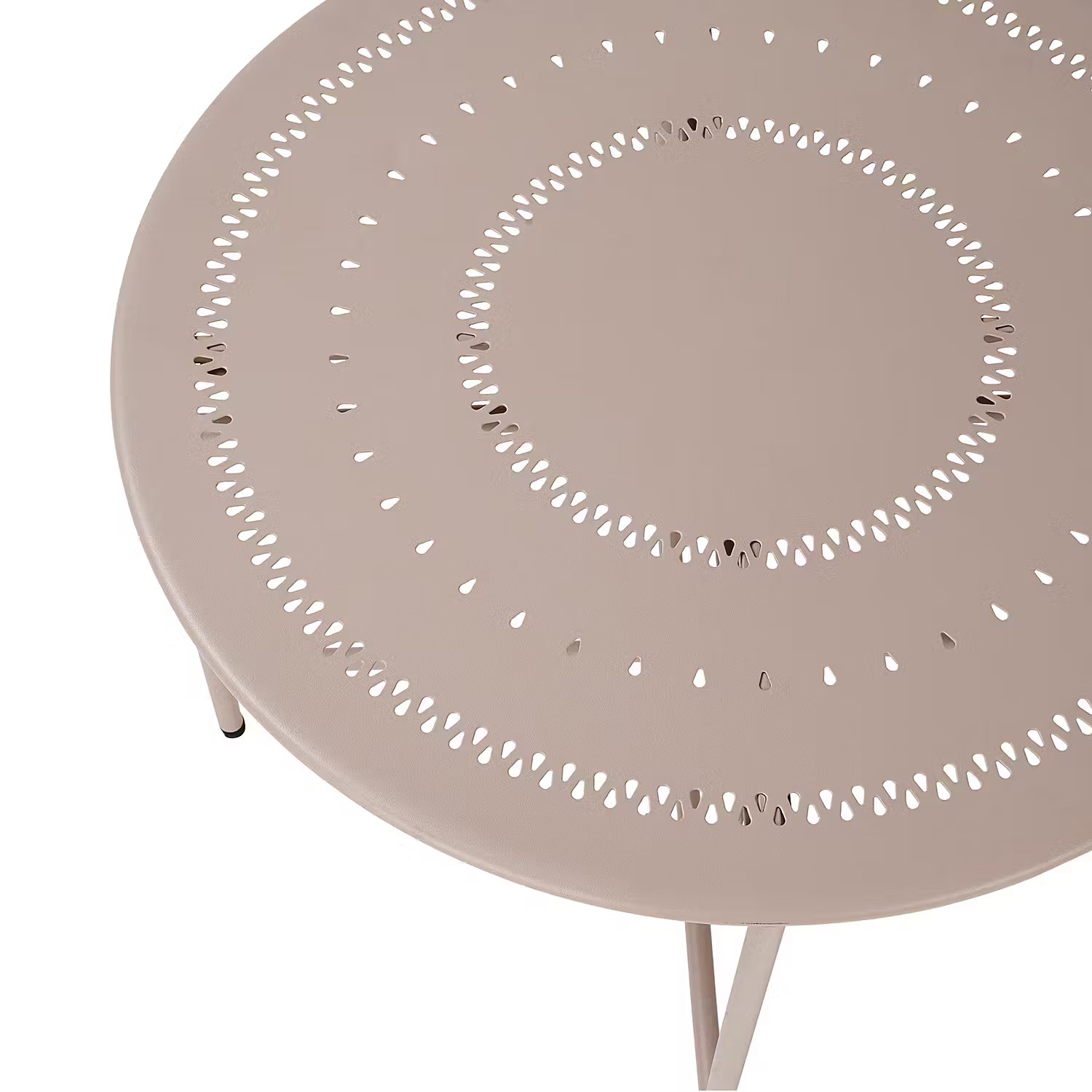ASHLEY Gartentisch - Stahl - Beige