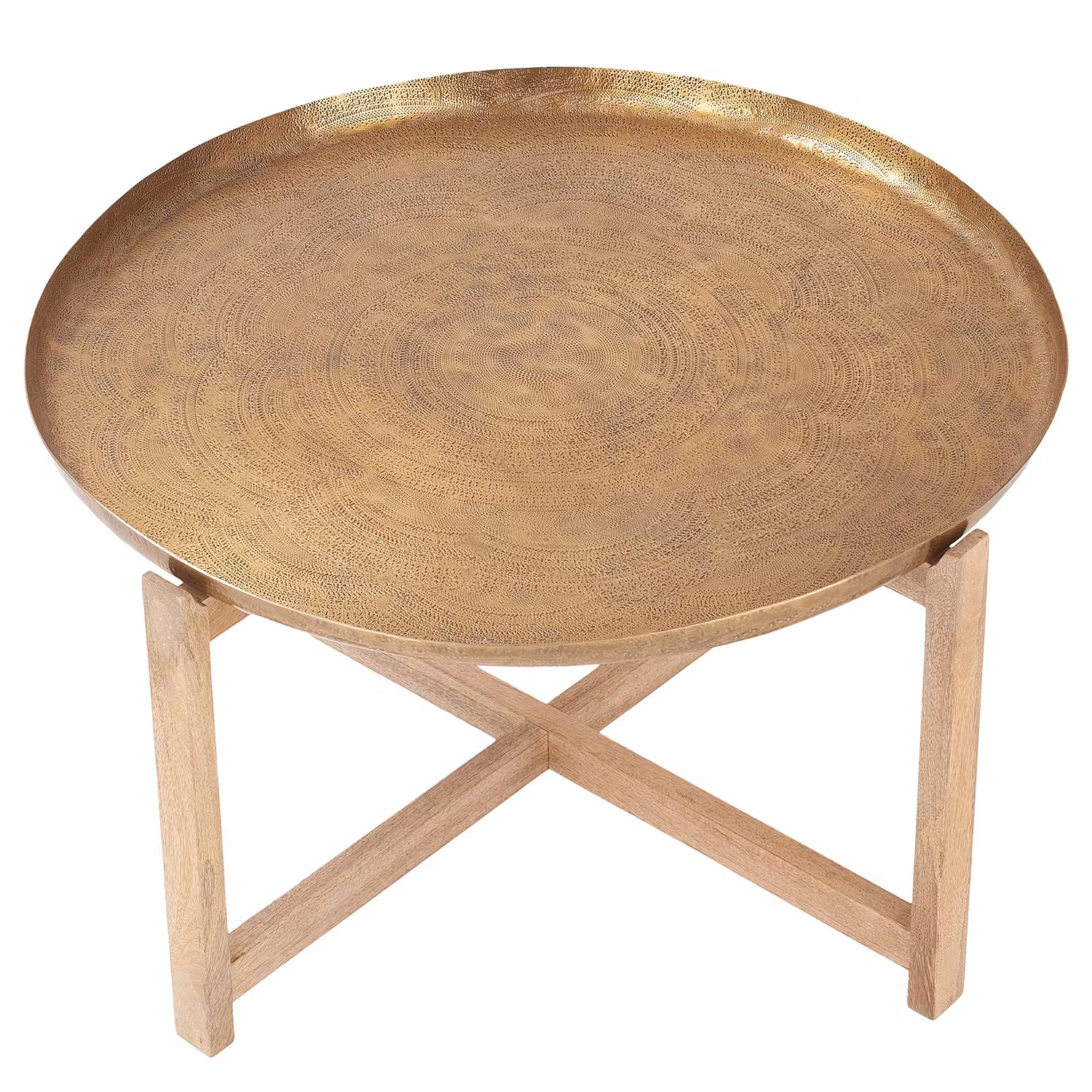 BERBER Gartentisch - Mango teilmassiv/ Aluminium - Bronze / Braun