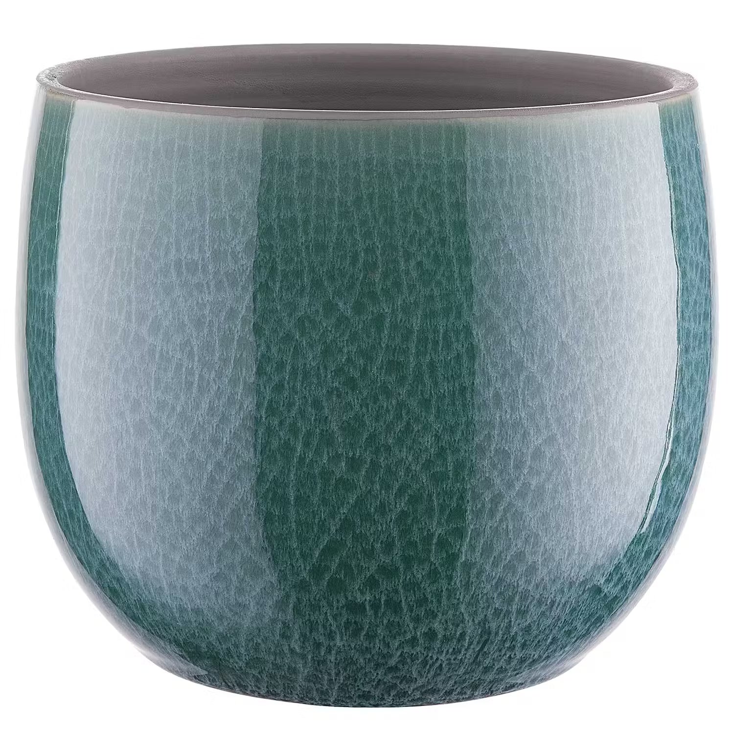 Blumentopf TERRANO - Steingut - Blau