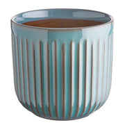 CUBIST Blumentopf  - Steingut - Braun