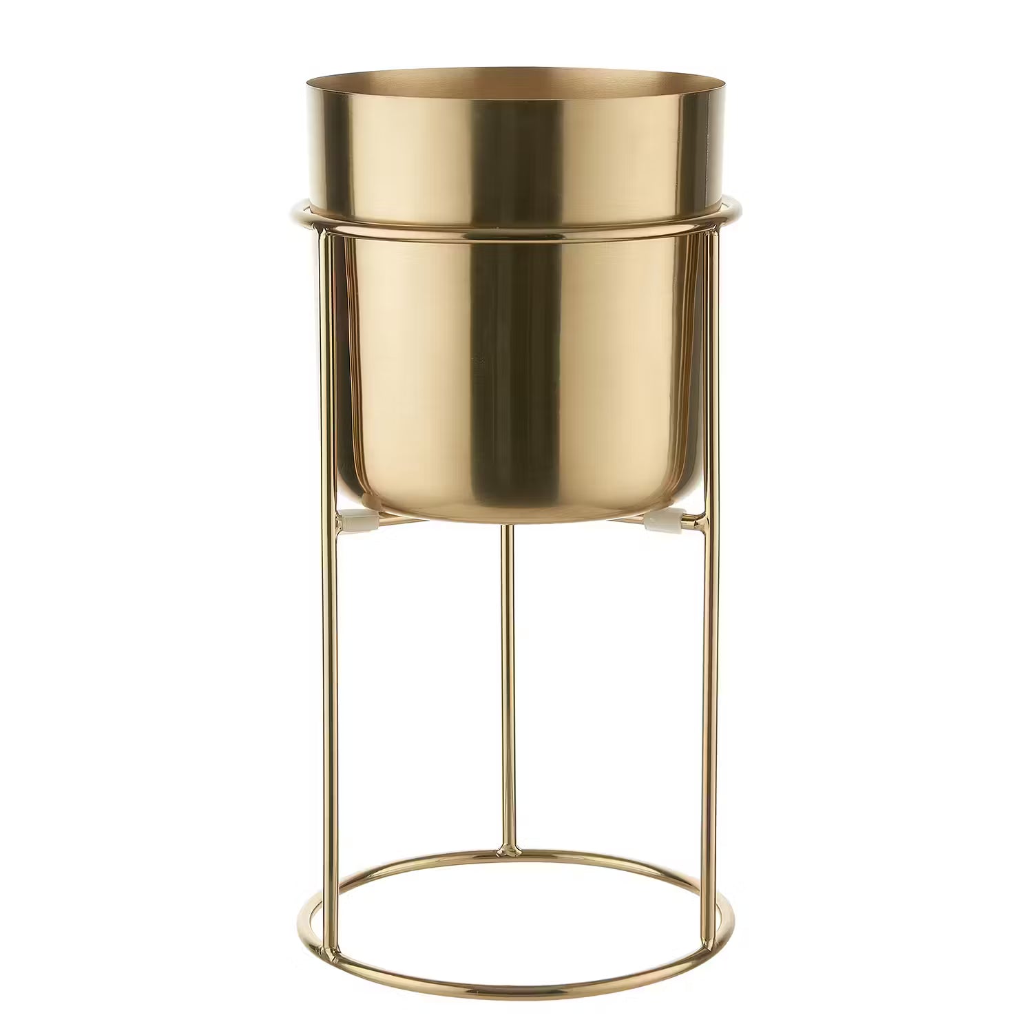 PLANTA Pflanztopf auf Gestell - Eisen - Gold