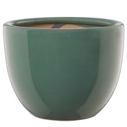GLAZE Blumentopf - Steinzeug - Grün - Durchmesser: 33 cm