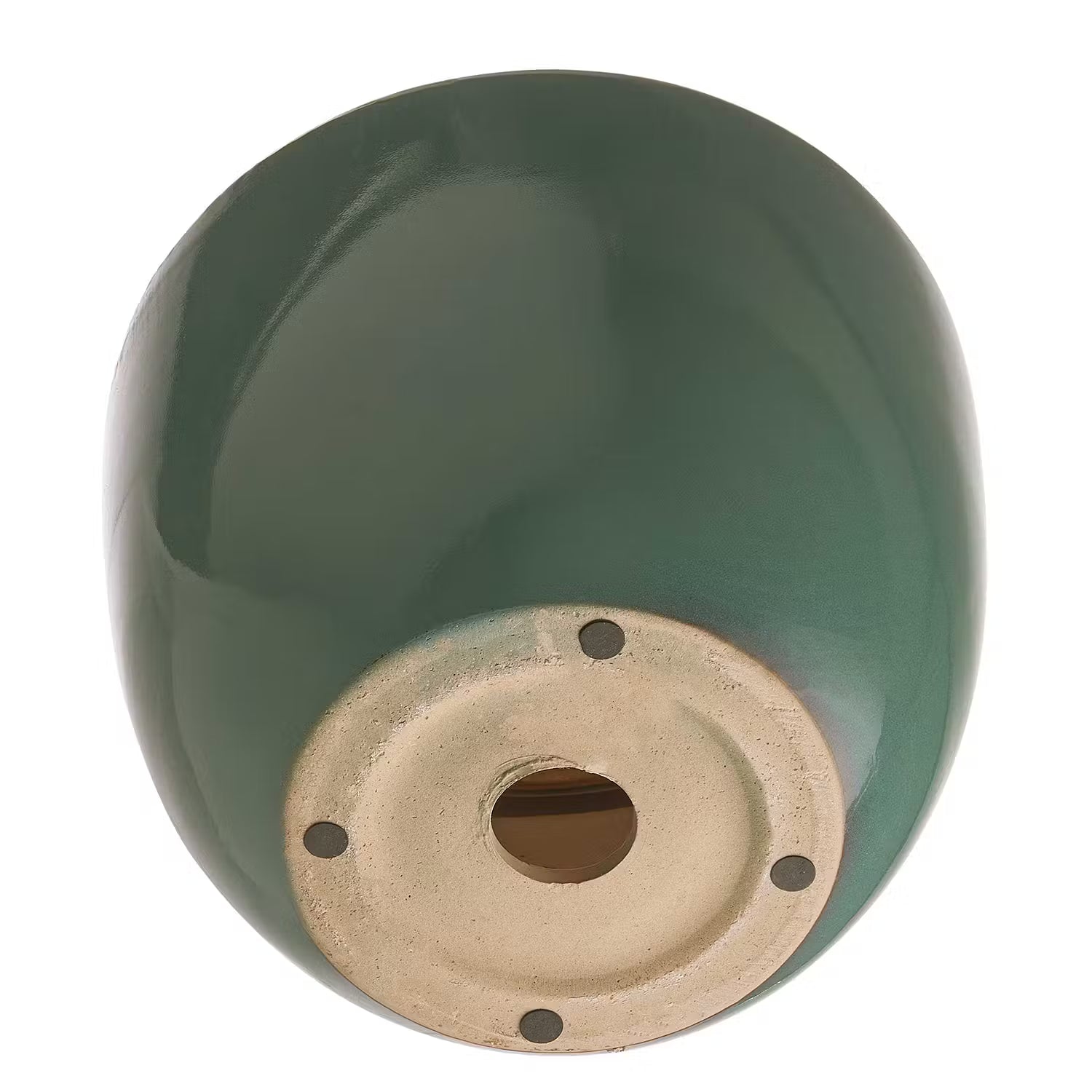 GLAZE Blumentopf - Steinzeug - Grün - Durchmesser: 33 cm