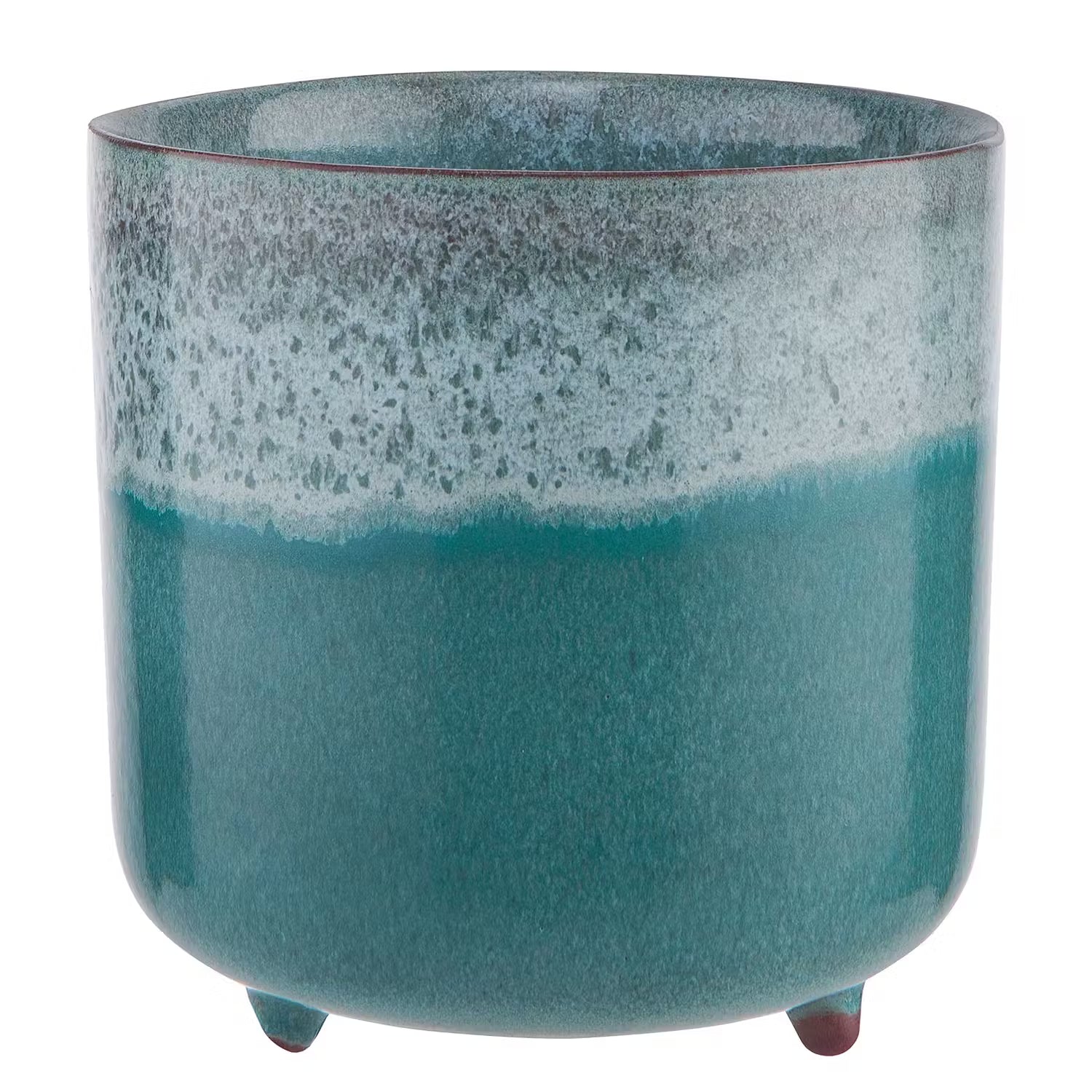 TIDE Blumentopf mit Füße - Terracotta - Blau