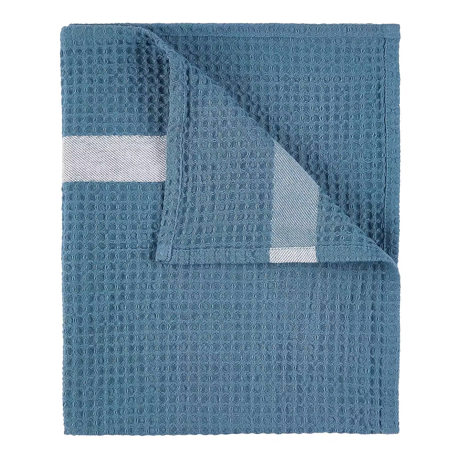 NORDIC KITCHEN Geschirrtuch 4er-Set - Baumwolle - Blau