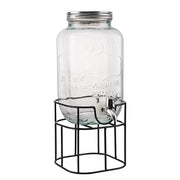 REFRESH Getränkespender 2-tlg. - Glas / Eisen - Transparent
