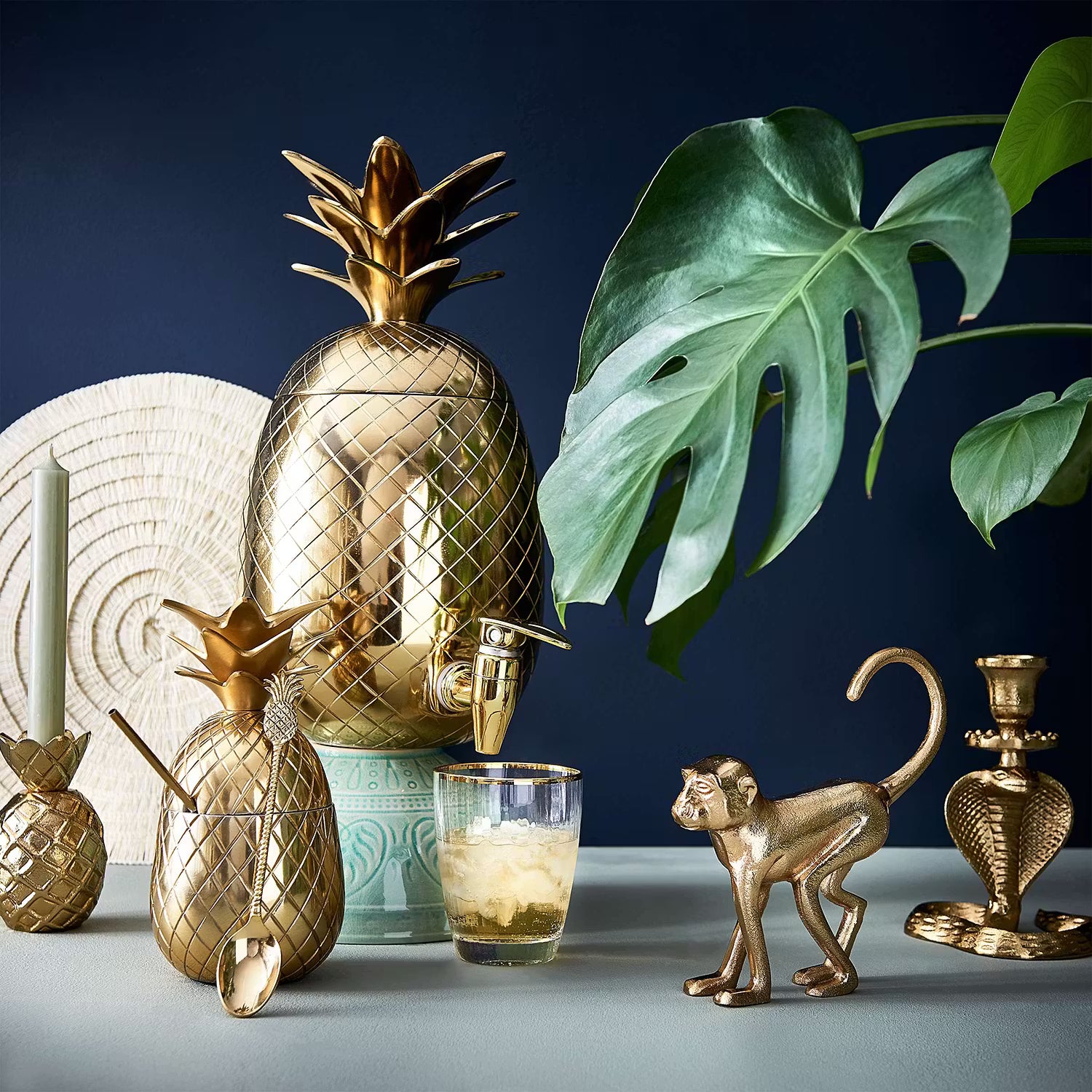 PINEAPPLE Getränkespender - Aluminium - Gold