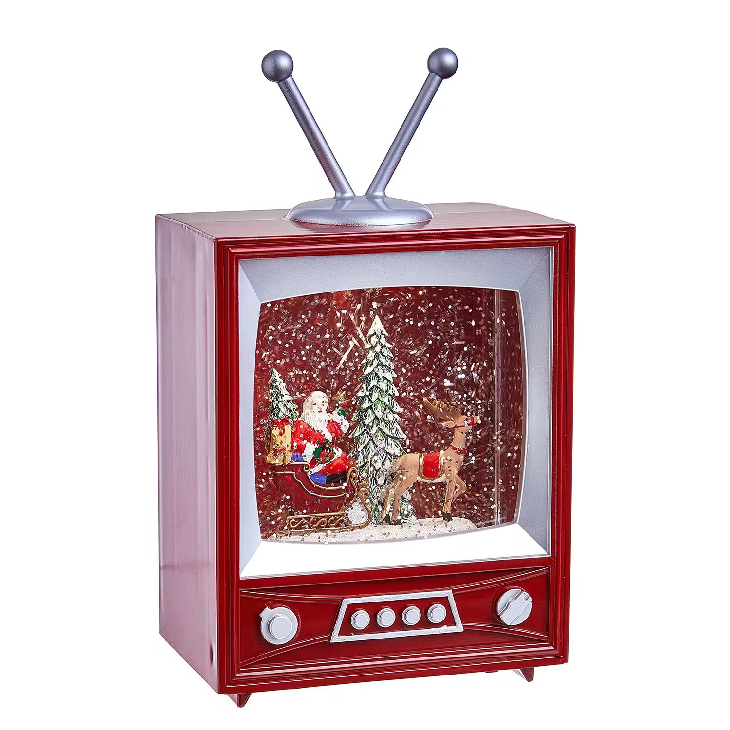 SANTA TV Dekoobjekt - Plastik - Rot