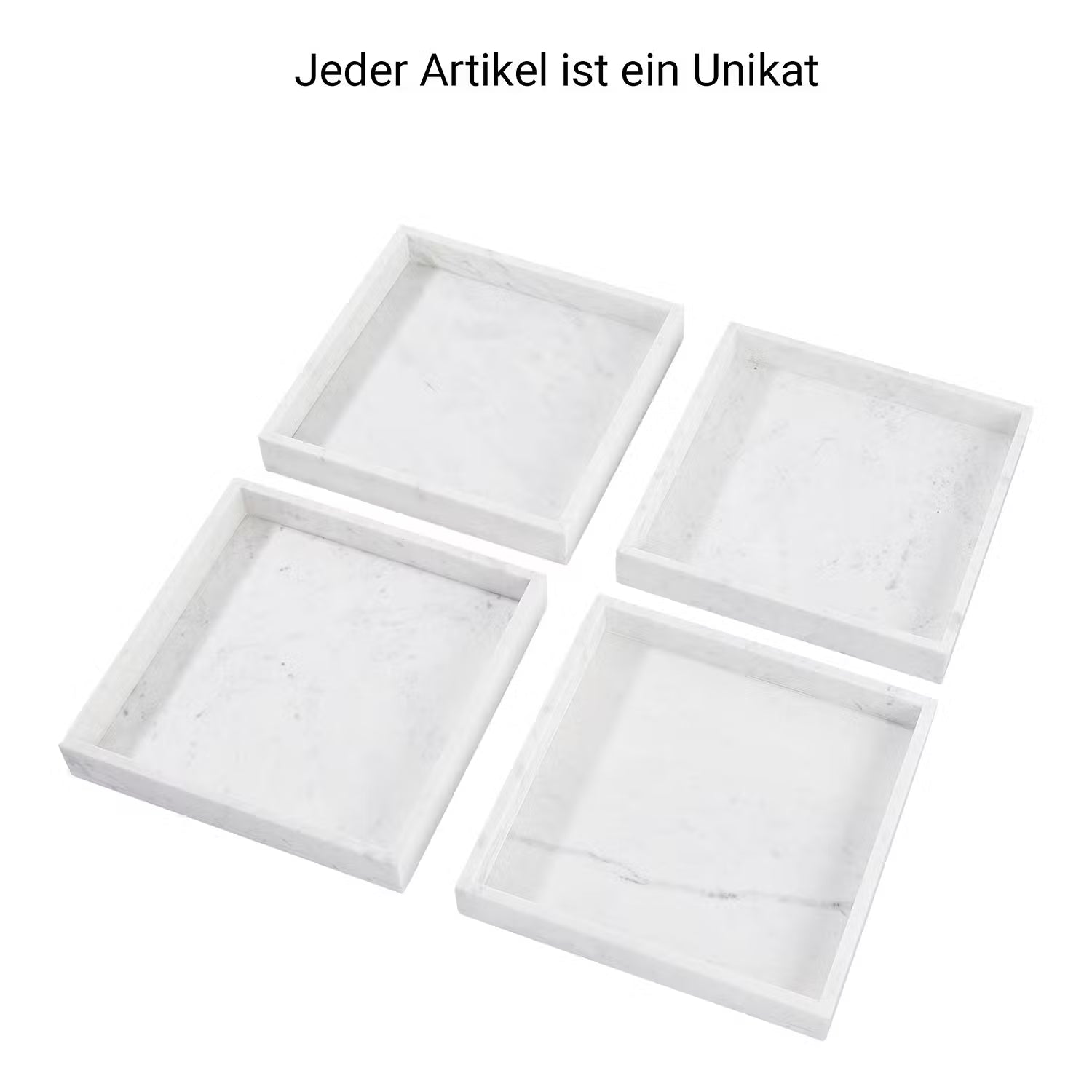 MARBLE Marmortablett - Marmor - Weiß