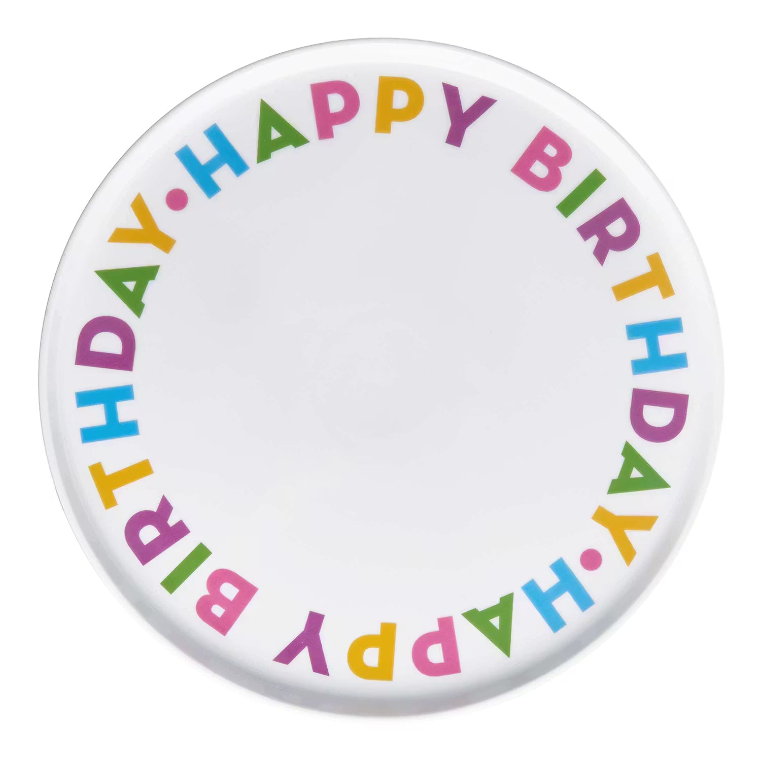 HAPPY BIRTHDAY Kuchenplatte - Porzellan - Bunt
