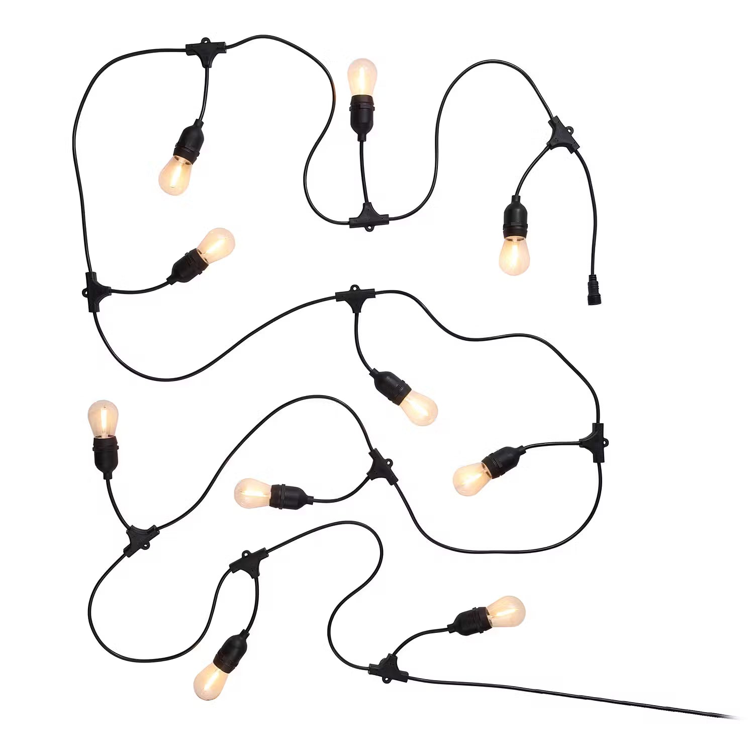 BULB LIGHTS Outdoor-Lichterkette - Polyester PVC - 10-flammig