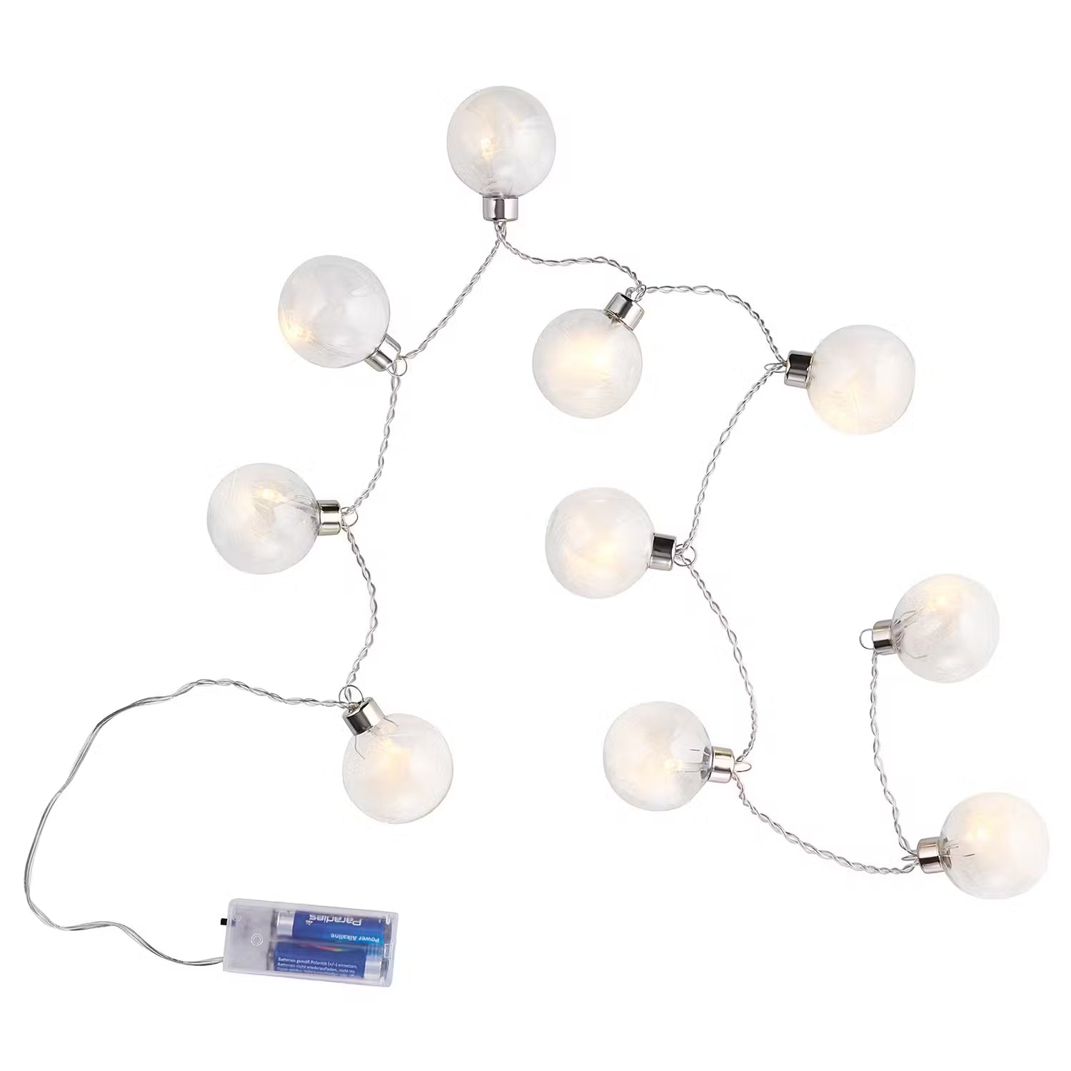 FEATHERS LED-Lichterkette - Klarglas / Kunststoff - 10-flammig