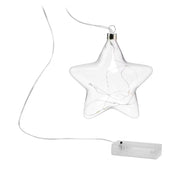 GLOW IN THE DARK LED-Lichterkette - Klarglas / Polyester PVC - 6-flammig