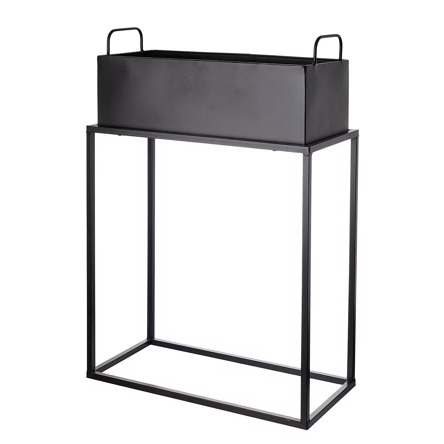 PLANTA Pflanzkasten mit Gestell - Eisen - Schwarz - 45 x 65 cm
