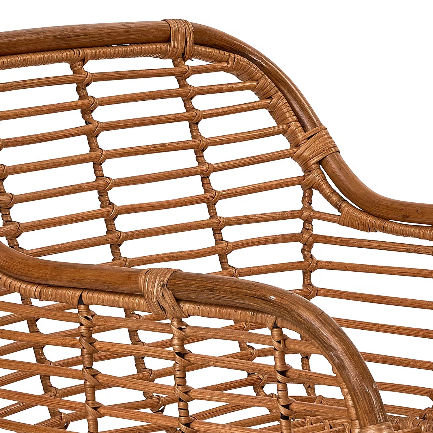 HACIENDA Sessel mit Armlehnen - Rattan - Braun