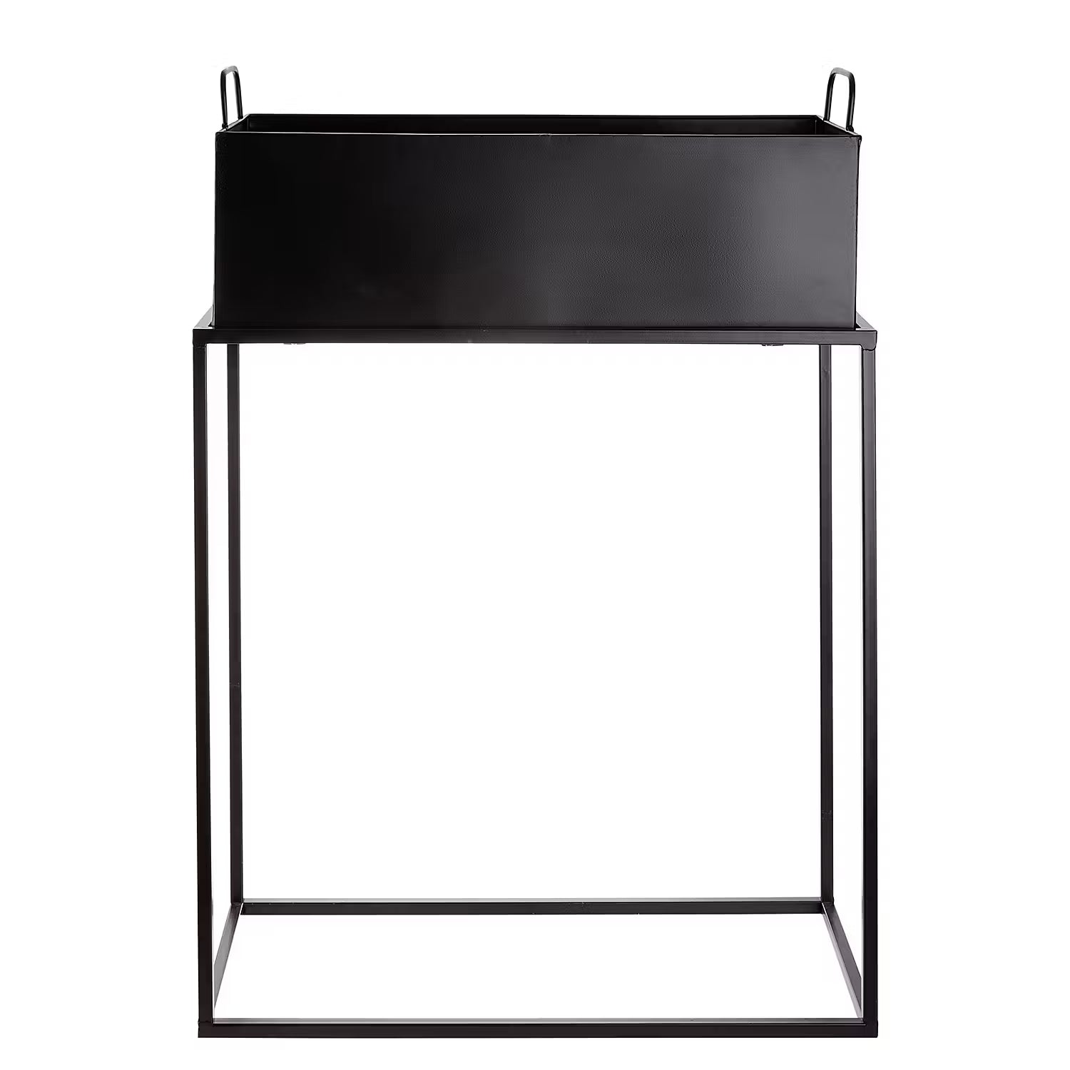 PLANTA Pflanzkasten mit Gestell - Eisen - Schwarz - 55 x 78 cm