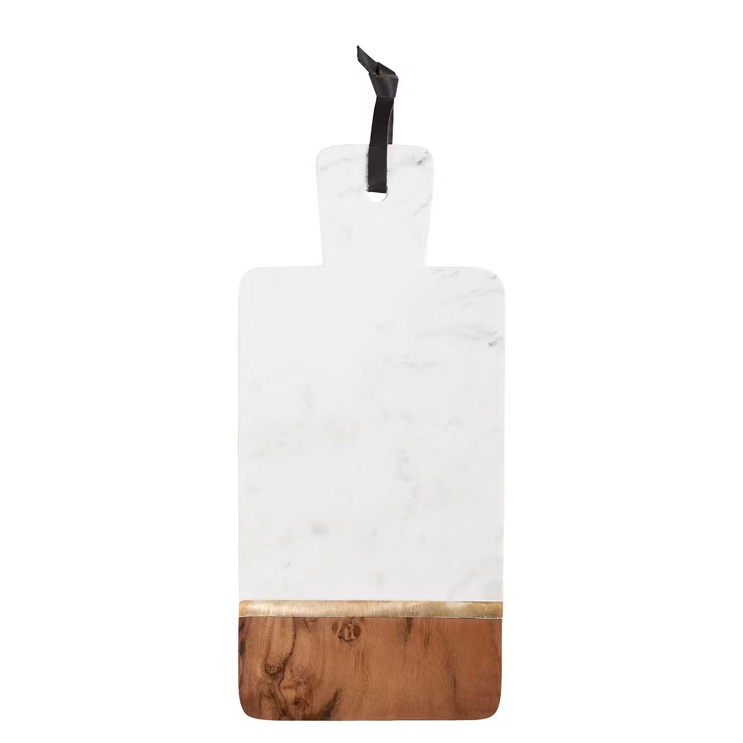 MARBLE KITCHEN Schneidebrett - Marmor / Akazie - Braun