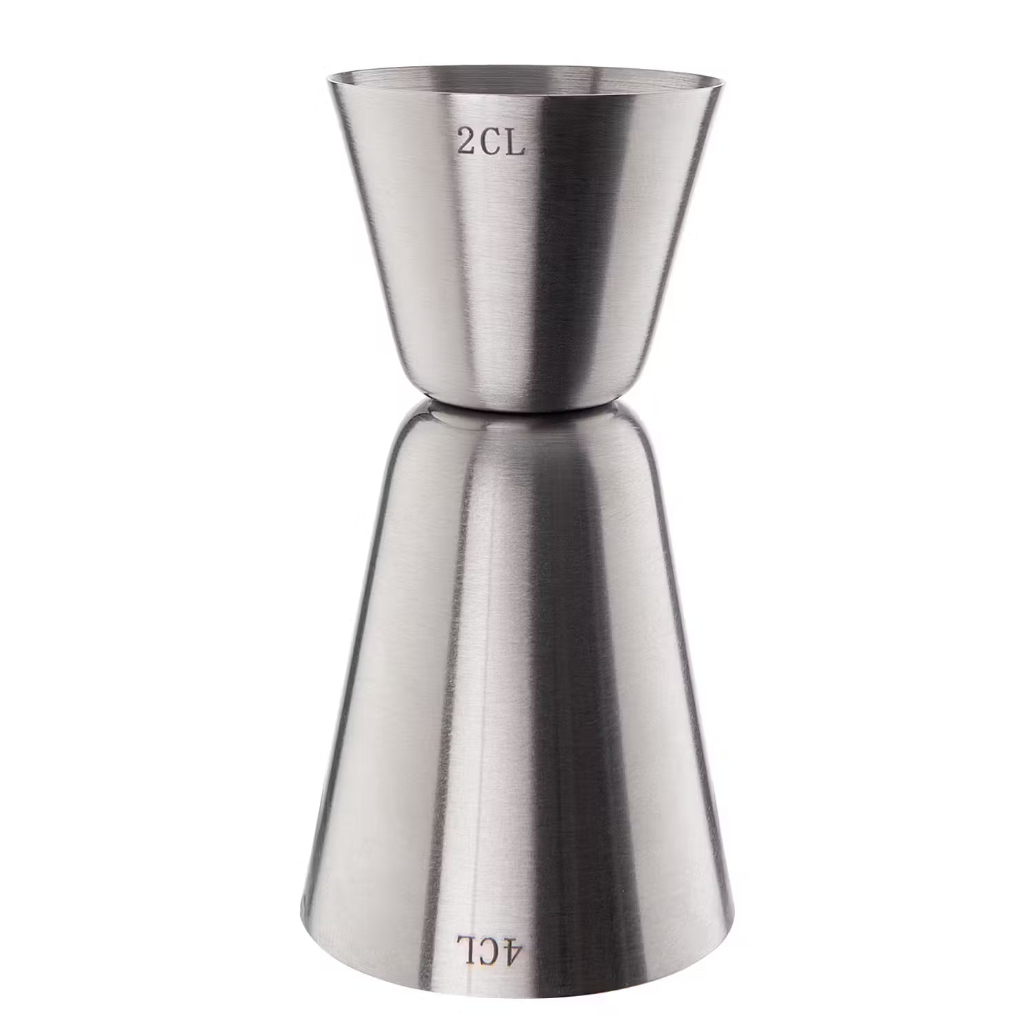 MANHATTAN Barmaß 2cl/4cl - Edelstahl - Silber