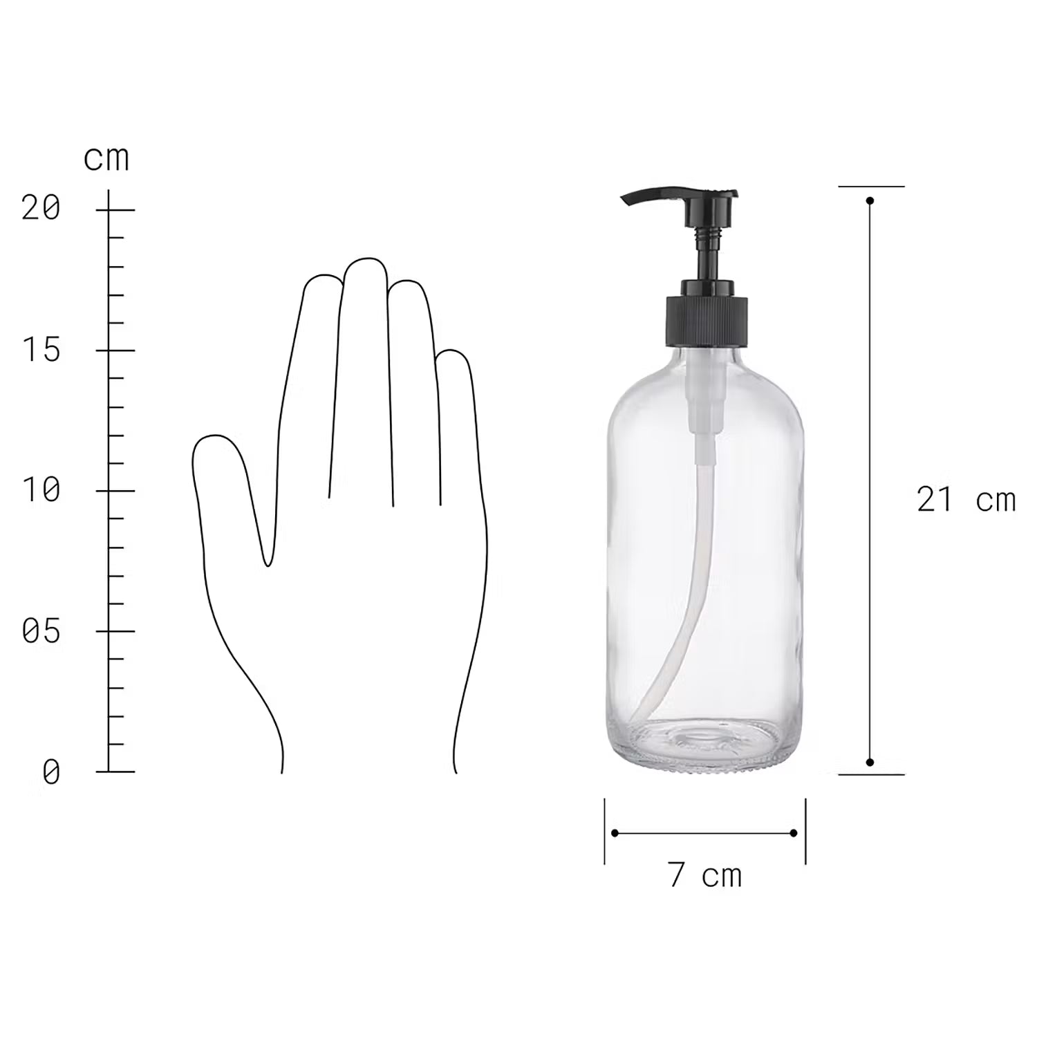 ECO Spülmittelspender-Set 2-tlg. - Polypropylen / Glas - Transparent