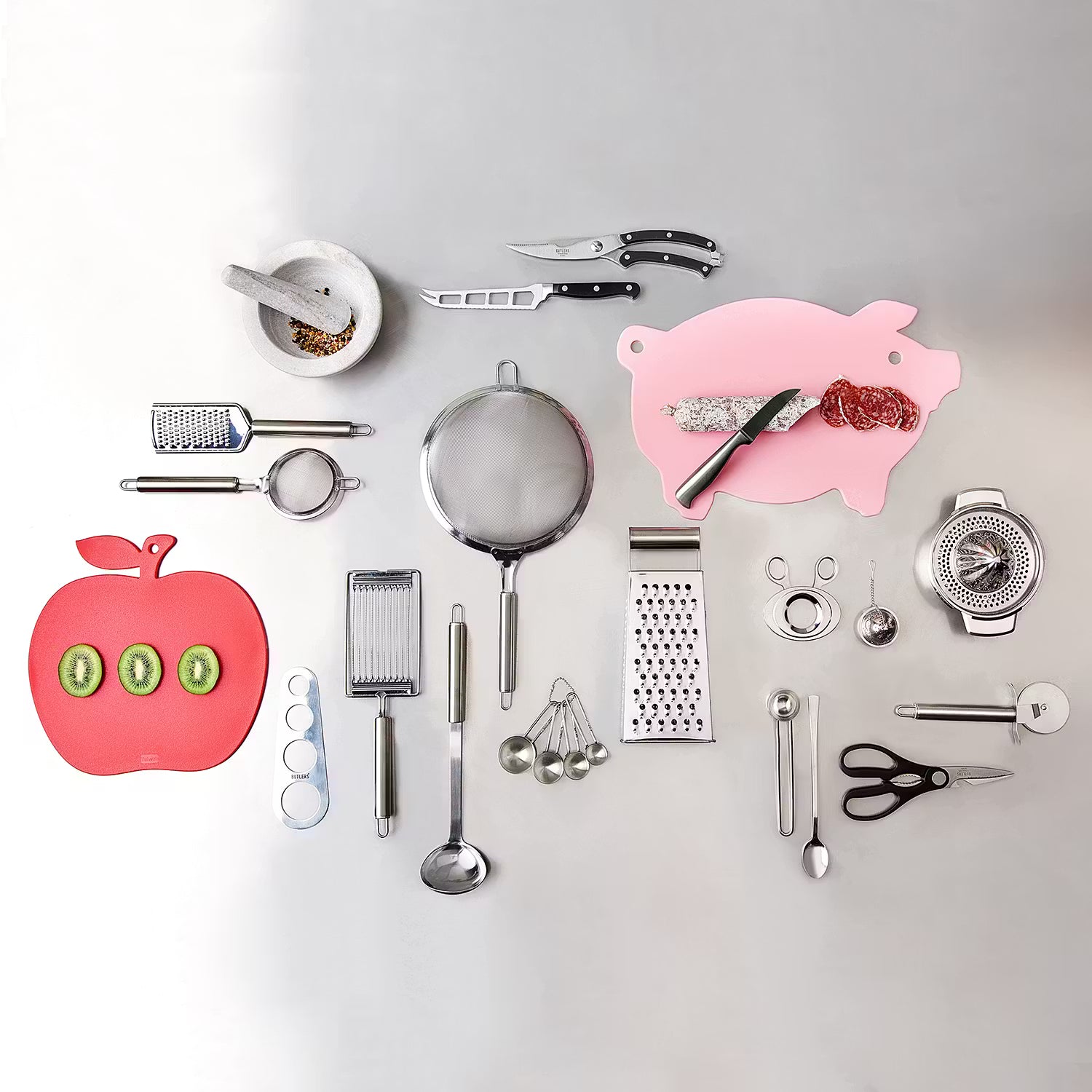 MENUETT Fruchtpresse mit Schale - Edelstahl - Silber