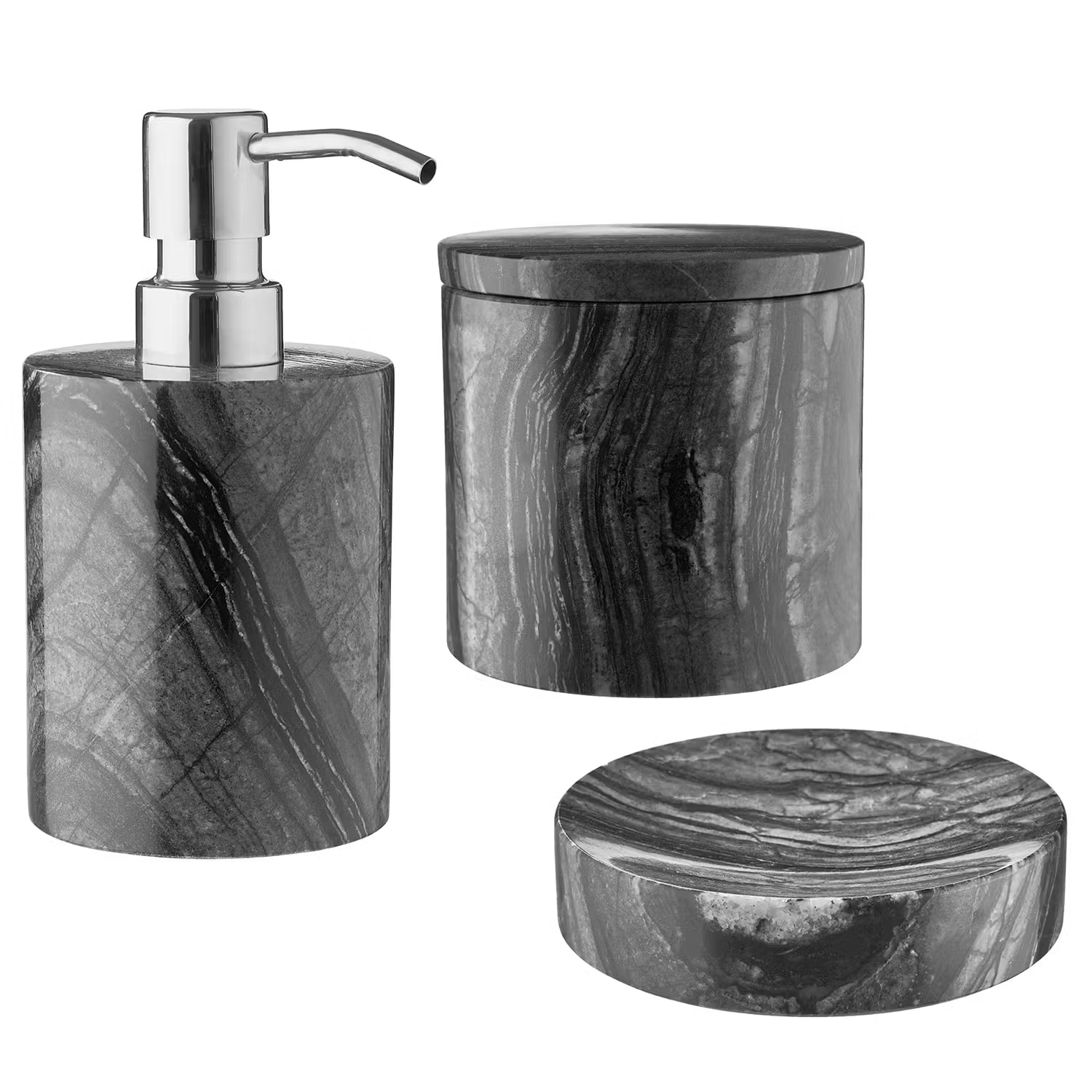 MARBLE Seifenschale - Marmor - Schwarz