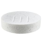 SAMOS Seifenschale Terrazzo - Polyresin - Weiß