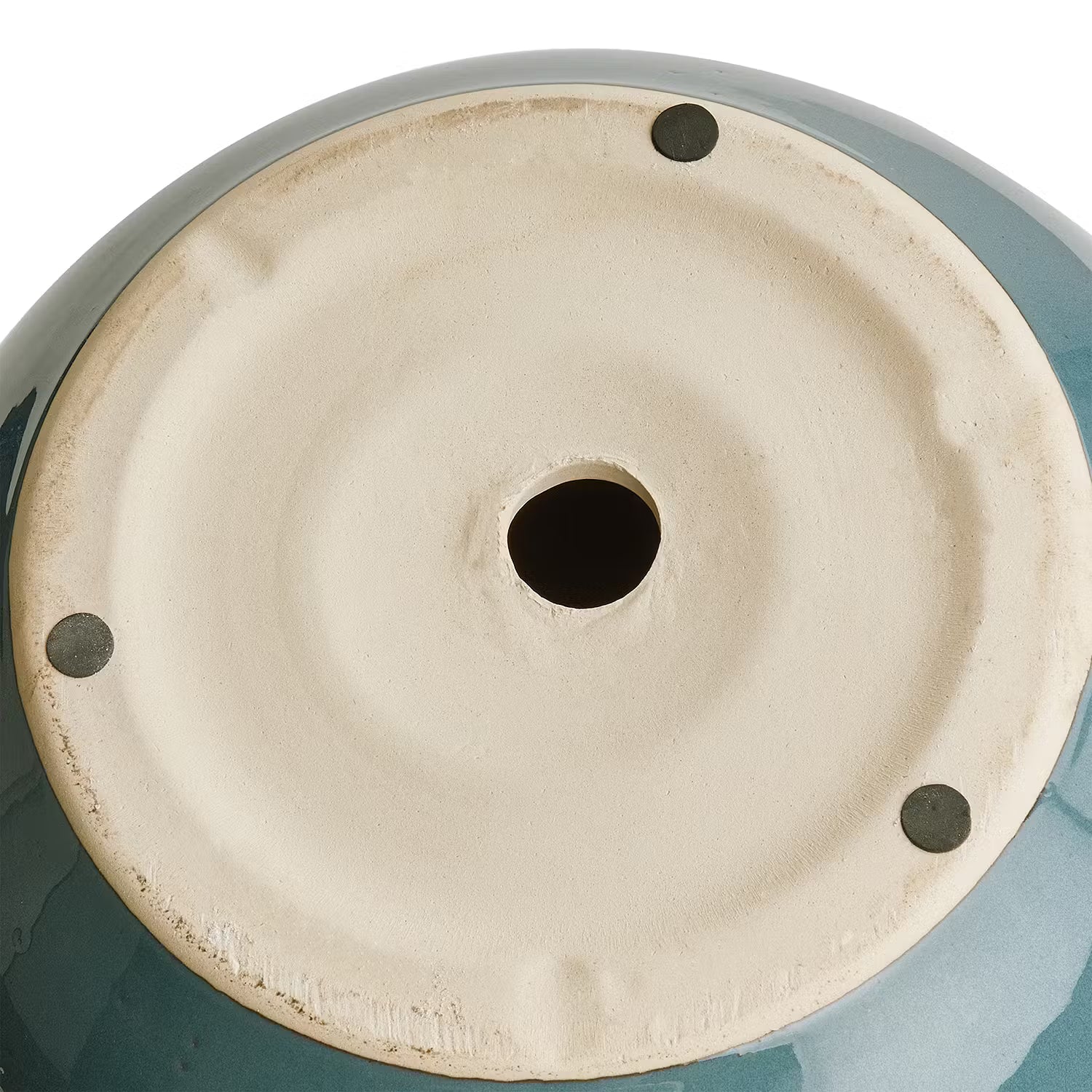 GLAZE Blumentopf - Steingut - Blau