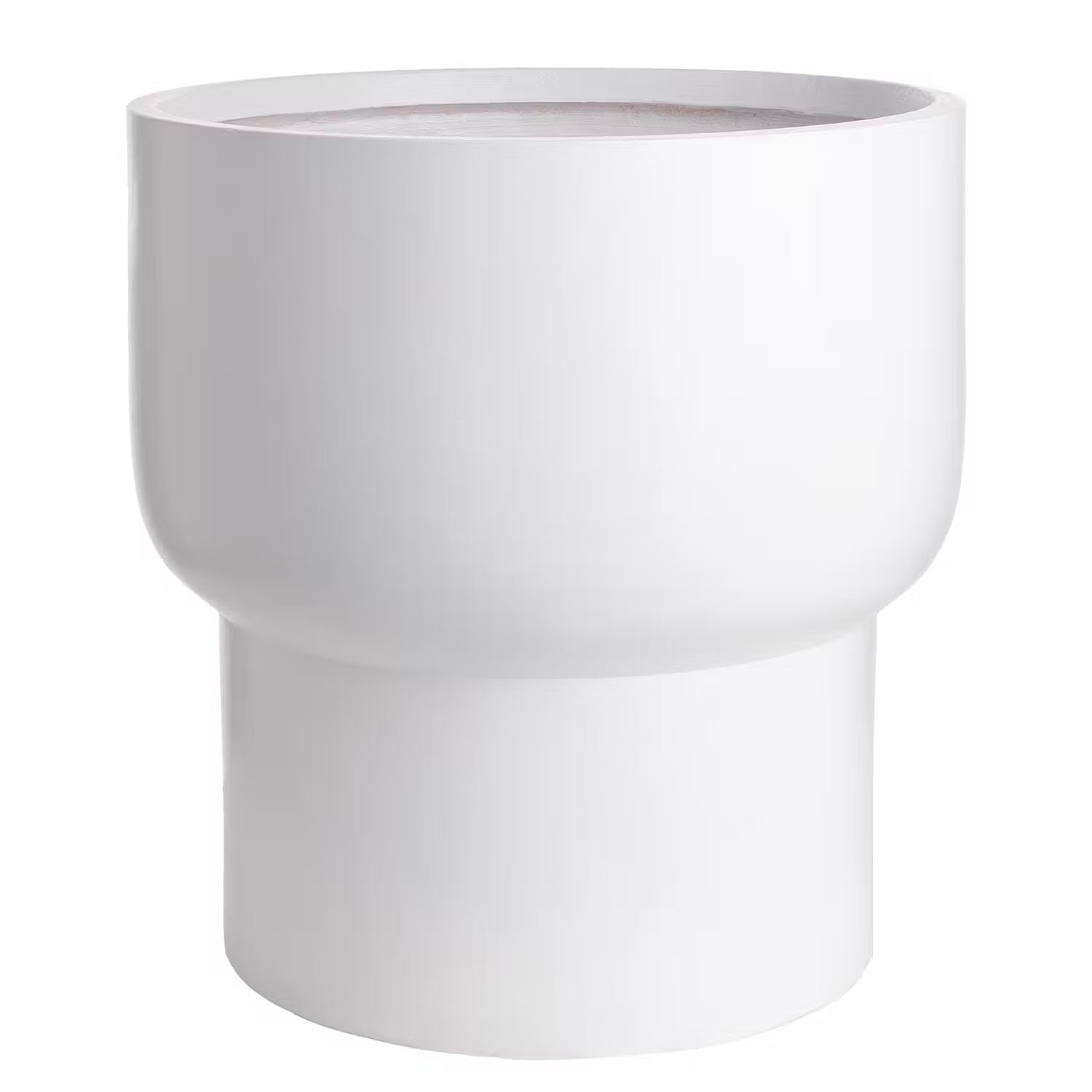 LOFT Pflanztopf - Magnesia - Weiß - Durchmesser: 39 cm