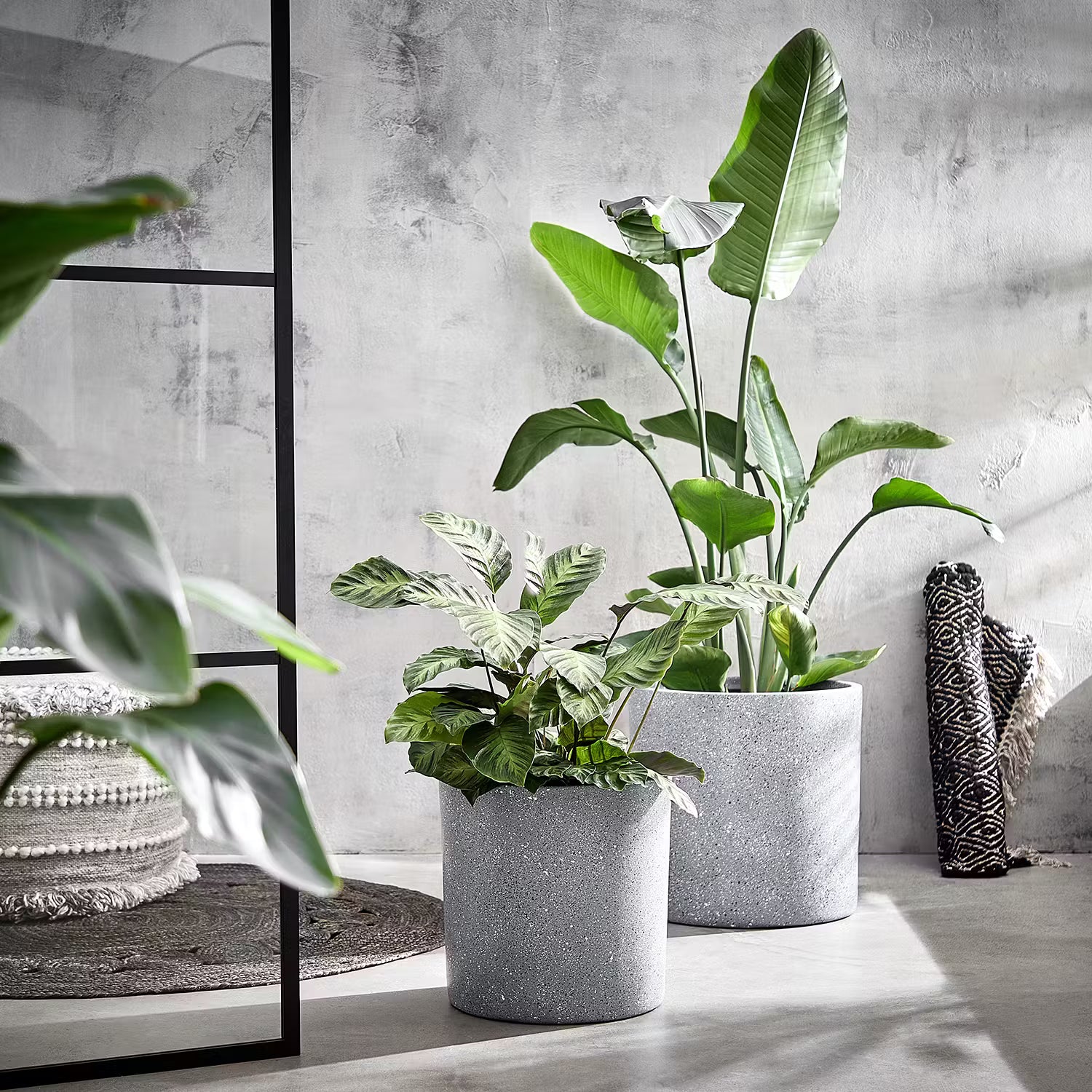 CONCRETE Pflanztopf - Magnesia - Grau - Durchmesser: 41 cm
