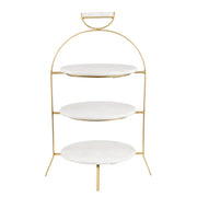 MARBLE Etagere - Aluminium - Weiß