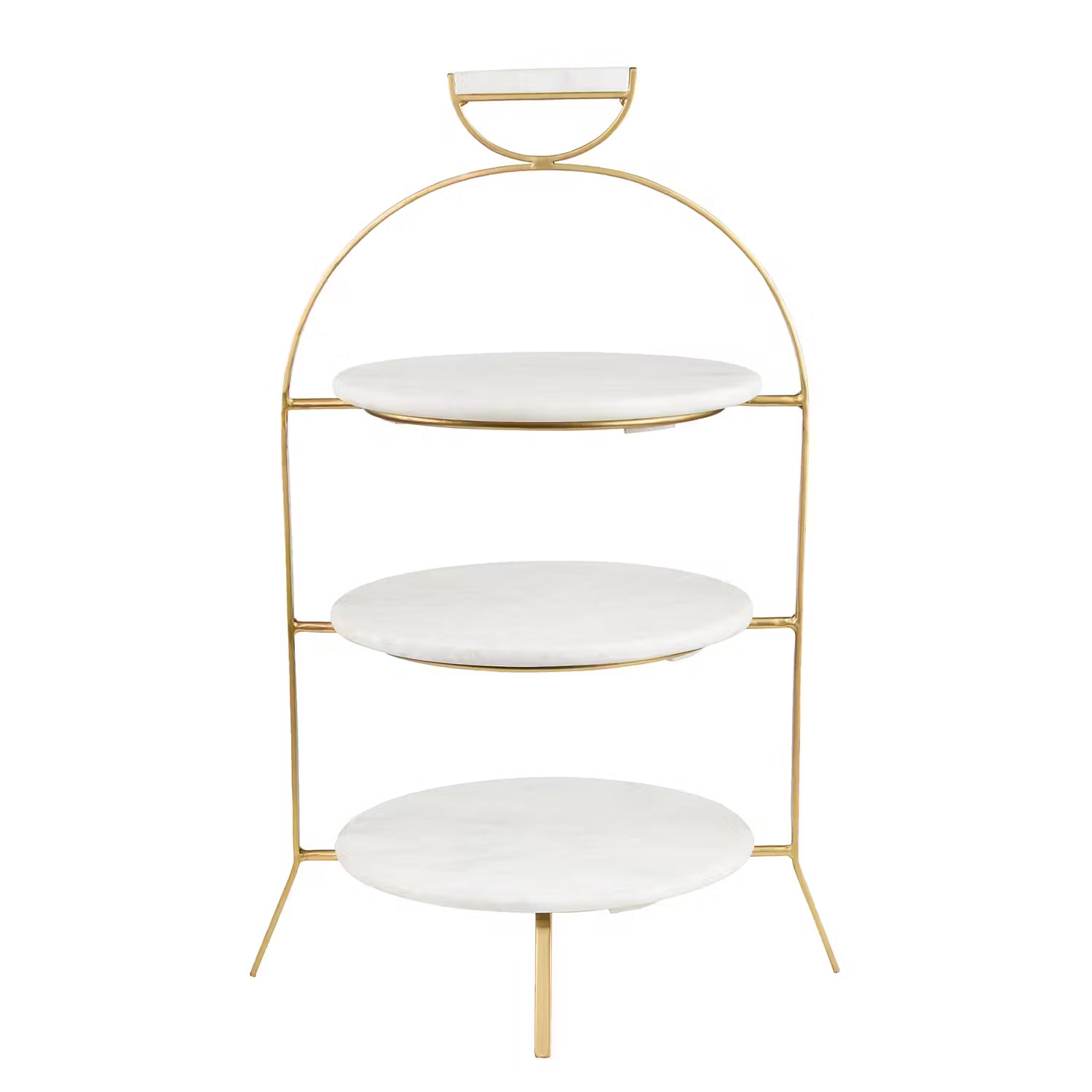 MARBLE Etagere - Aluminium - Weiß