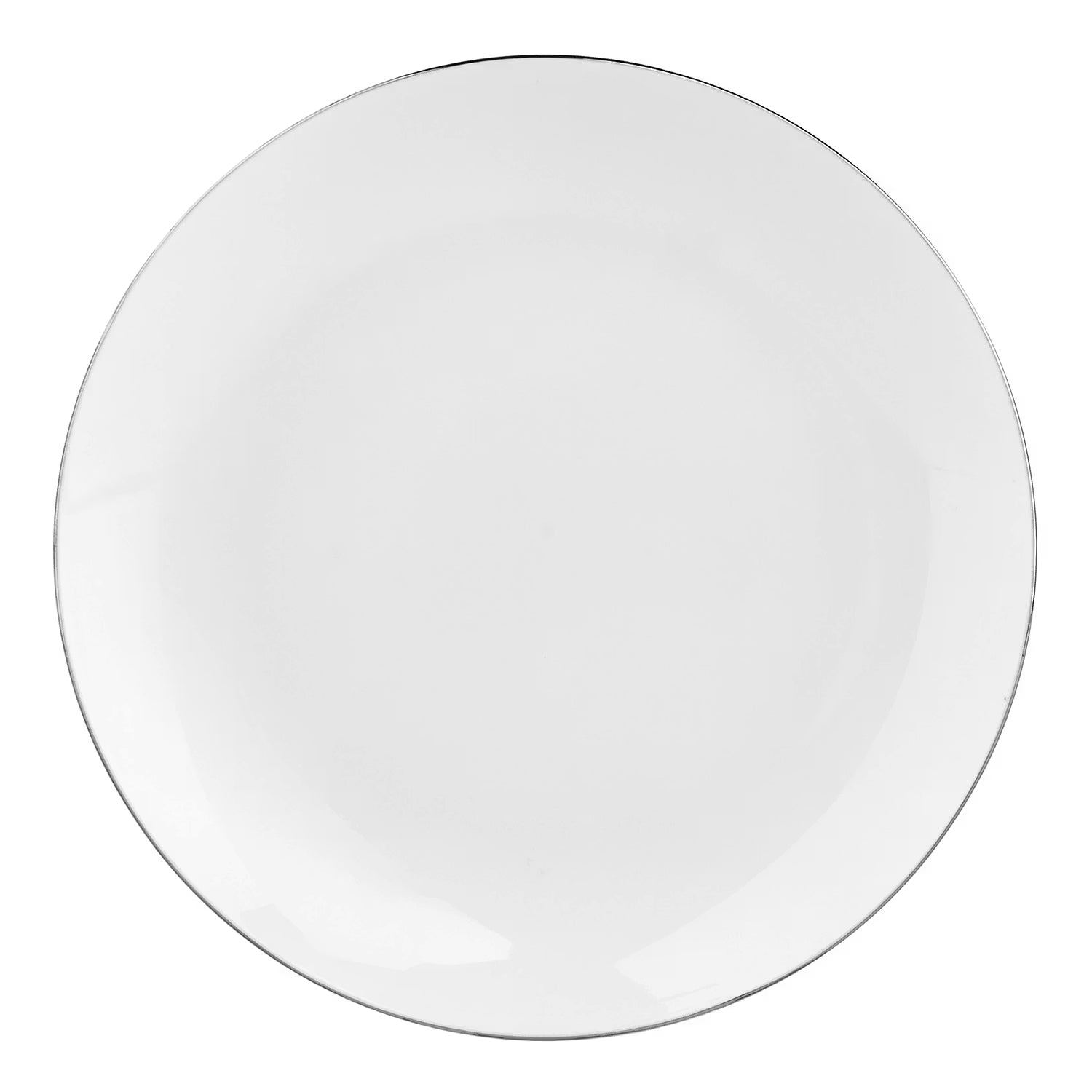 SILVER LINING Teller 6er-Set - Porzellan - Weiß - Durchmesser: 20 cm