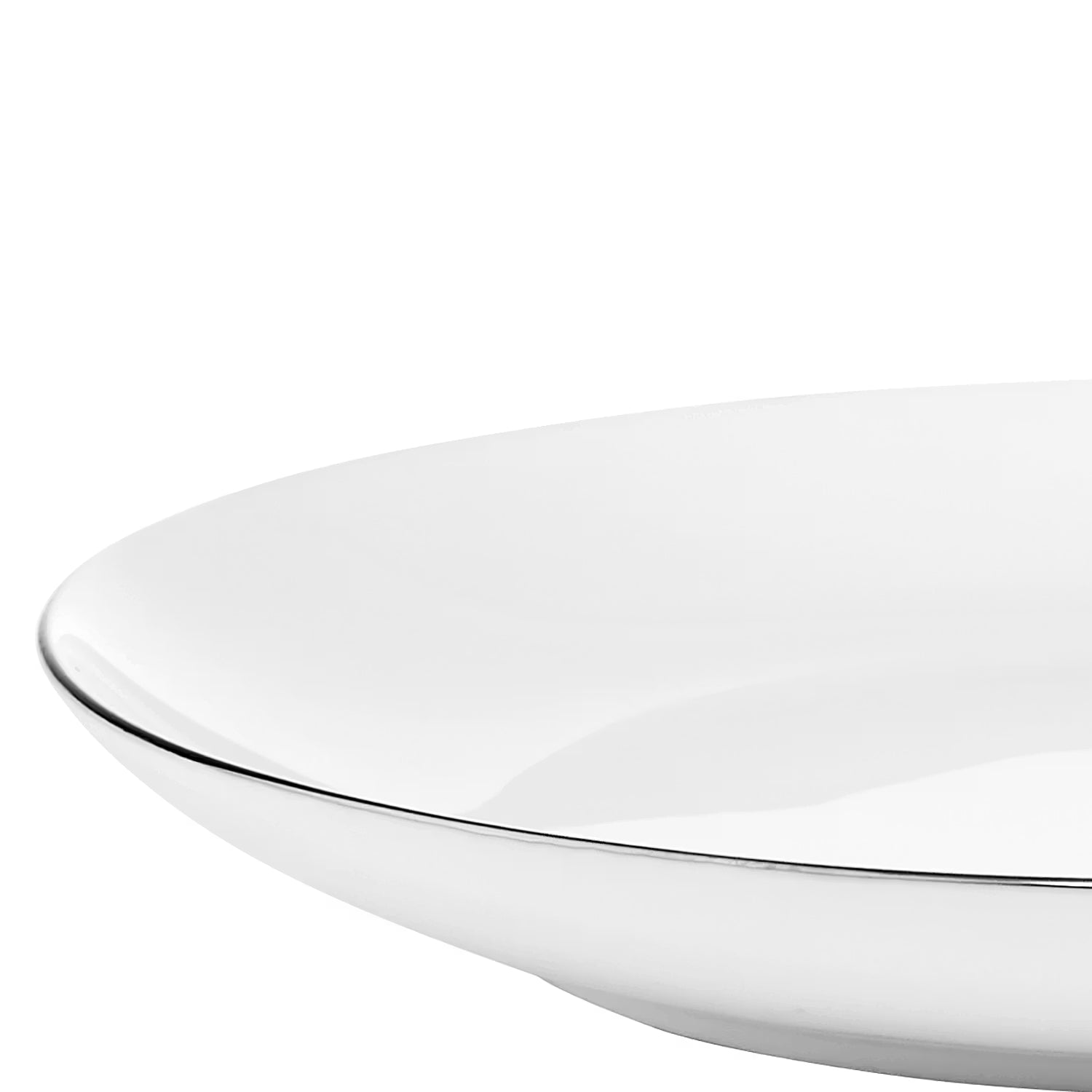 SILVER LINING Teller 6er-Set - Porzellan - Weiß - Durchmesser: 20 cm