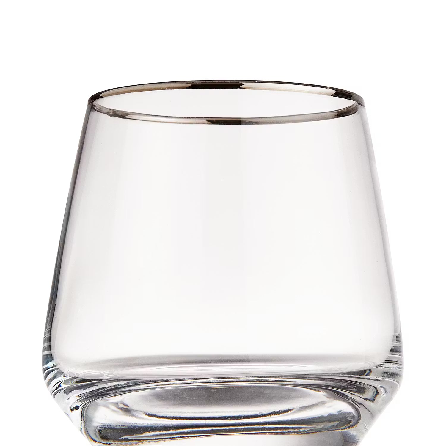 TOUCH OF SILVER Trinkglas 6er-Set - Klarglas - Transparent