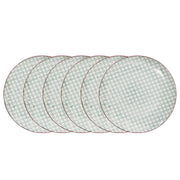 RETRO Speiseteller 4er-Set - Porzellan - Petrol