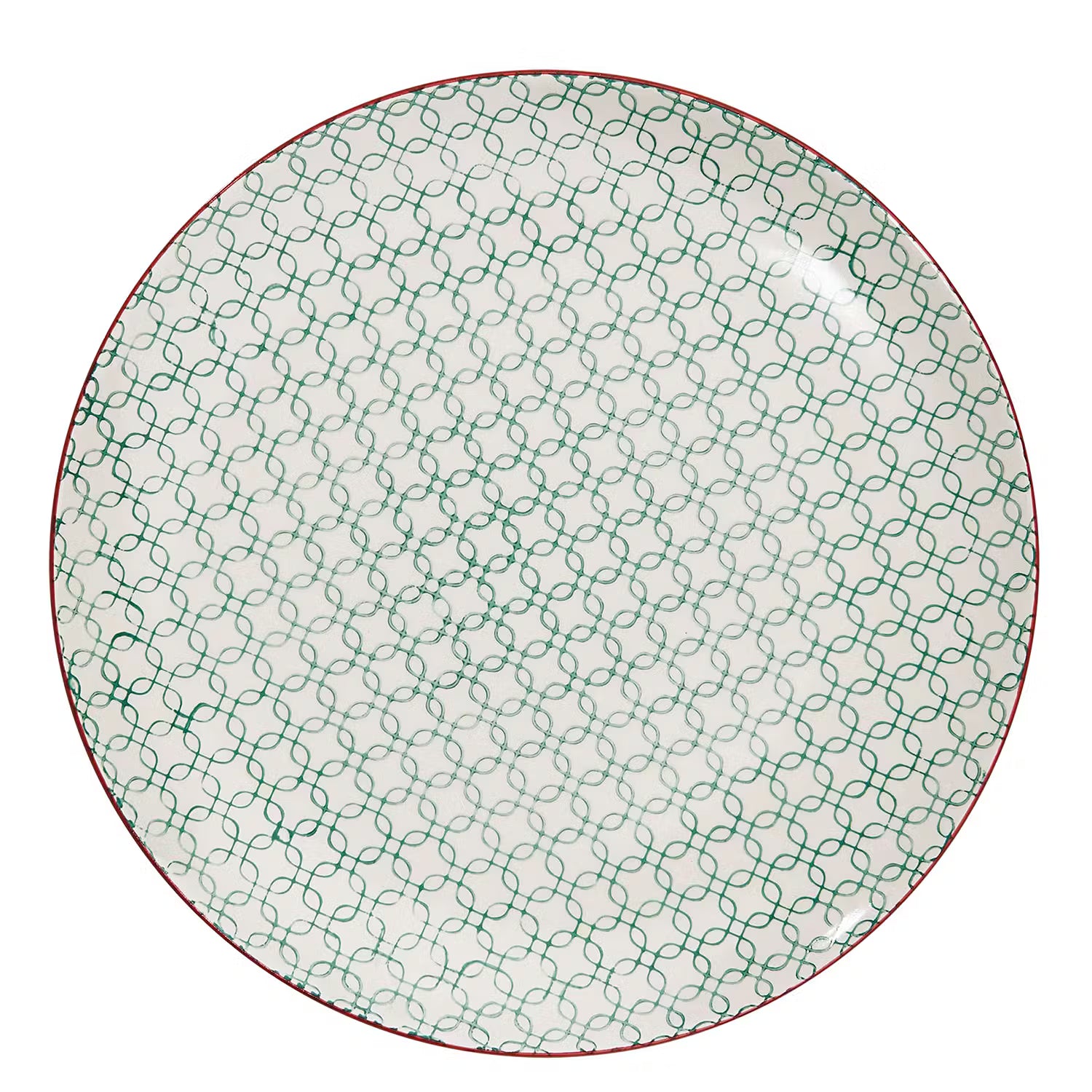 RETRO Speiseteller 4er-Set - Porzellan - Petrol