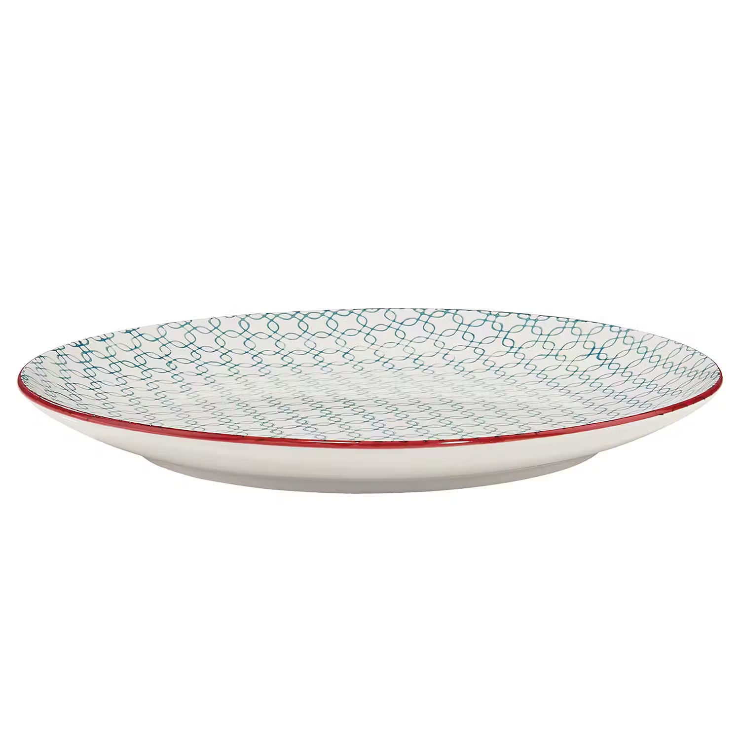 RETRO Speiseteller 4er-Set - Porzellan - Petrol