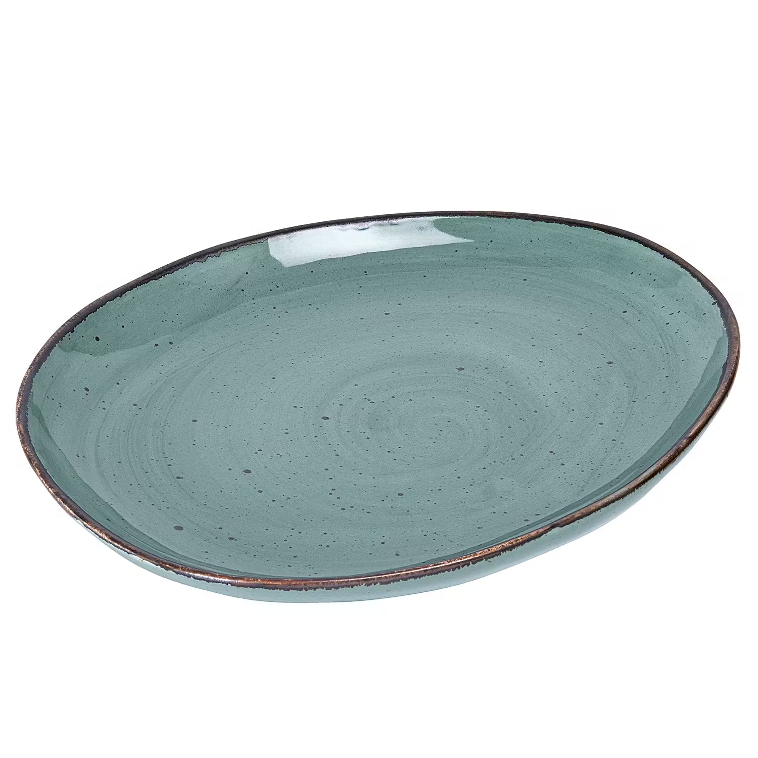 FINCA Geschirr-Set 16-tlg. - Porzellan- Blau / Grau
